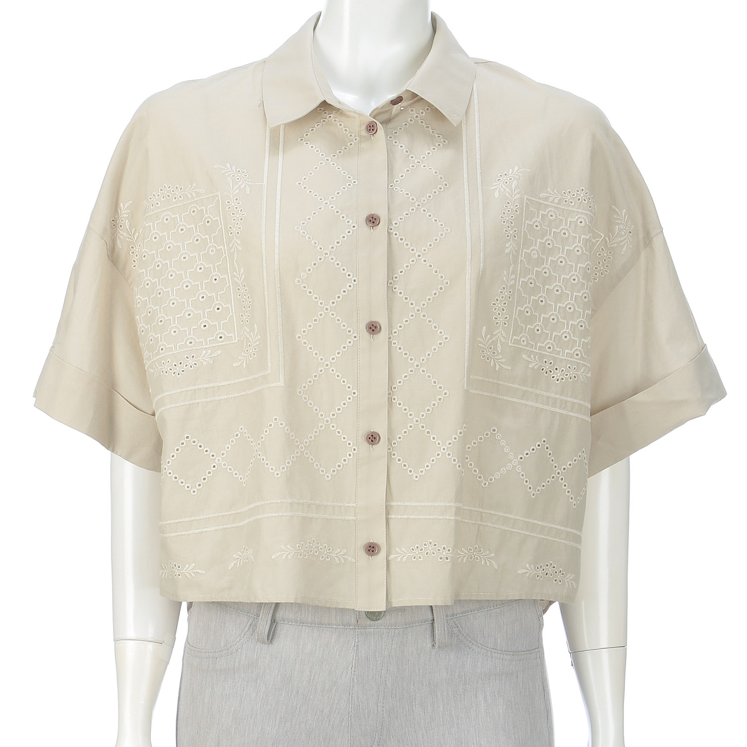 パネル刺繍ブラウス - 画像8