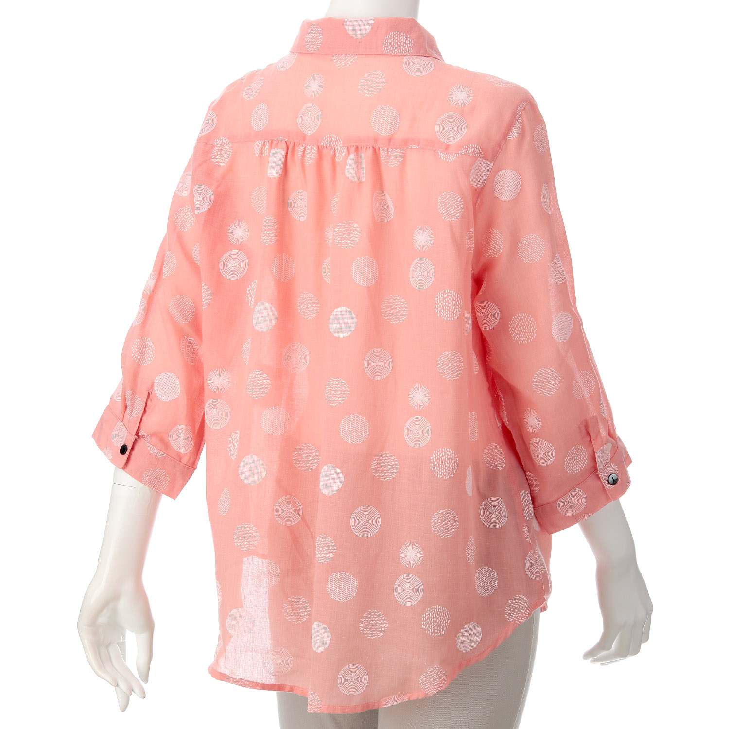 発砲プリントブラウス - 画像4