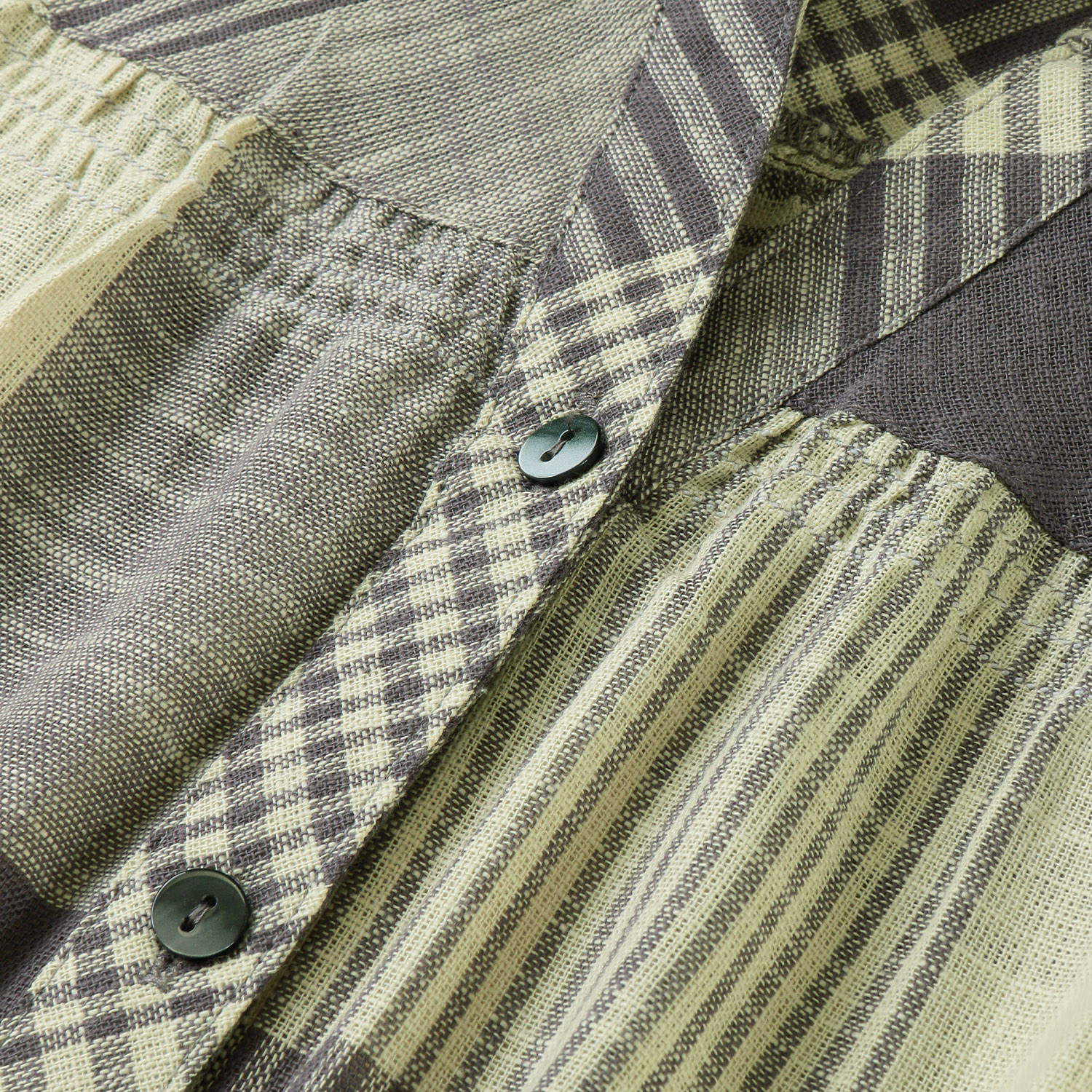 やわらかコットンチェック柄ブラウス - 画像5