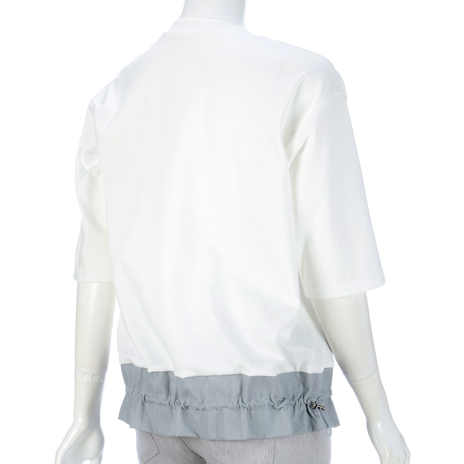 裾ドロスト切替Tシャツ - 画像8