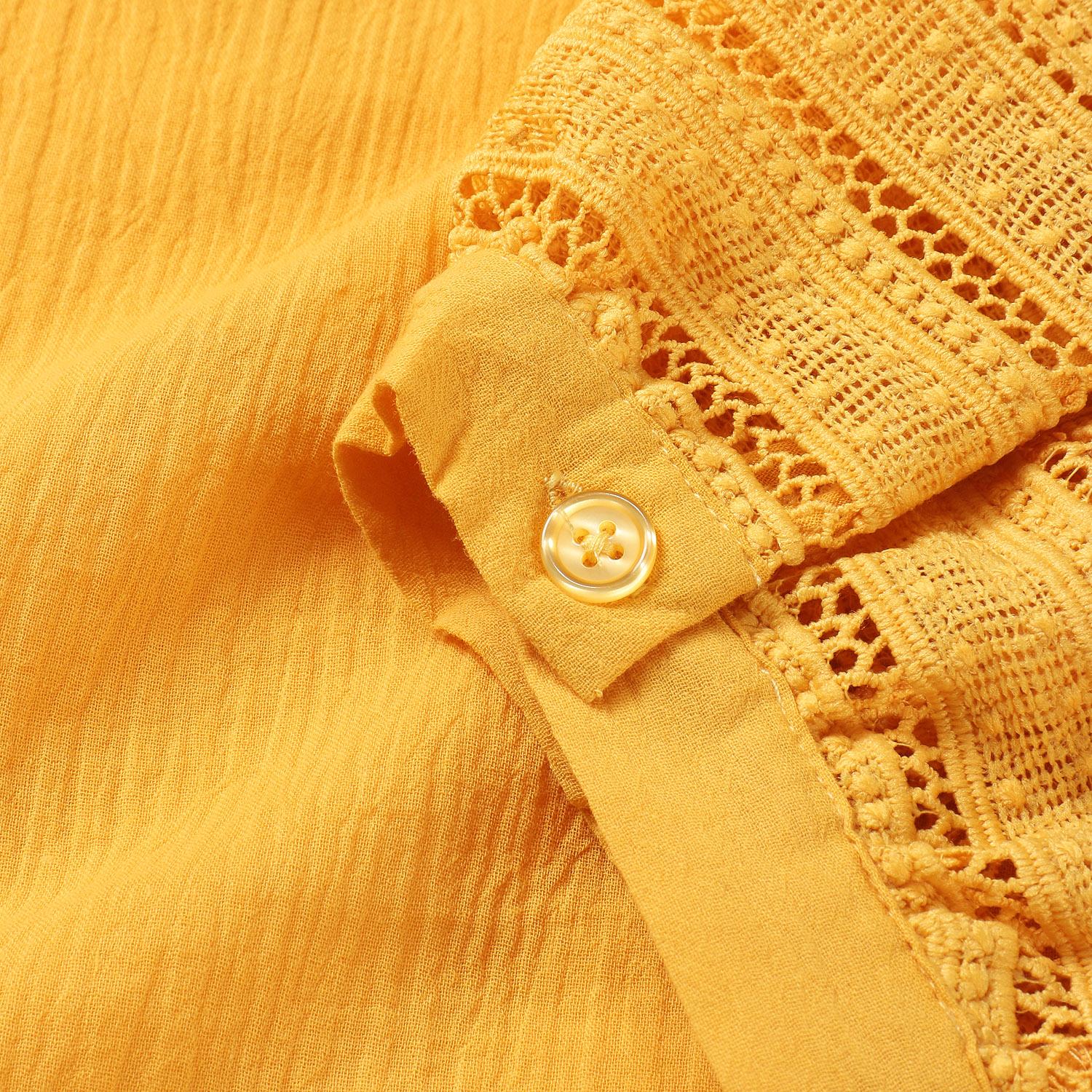 強撚綿レース使いプルオーバー - 画像6