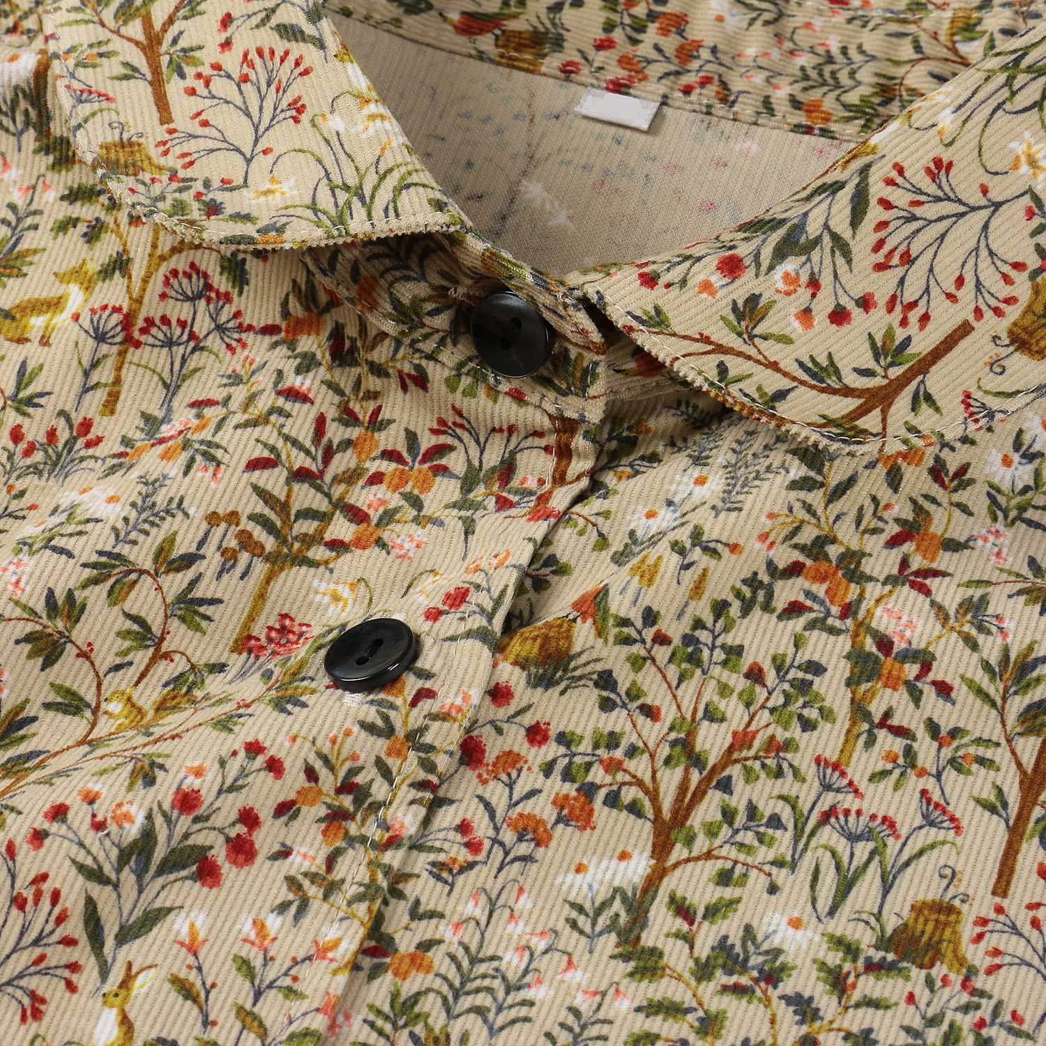 コール天プリントシャツ - 画像3