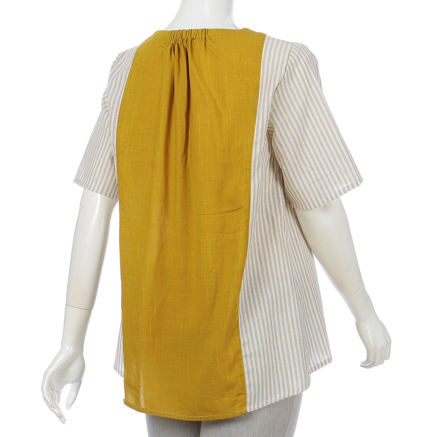 ストライプ切替ネコモチーフプルオーバー - 画像6