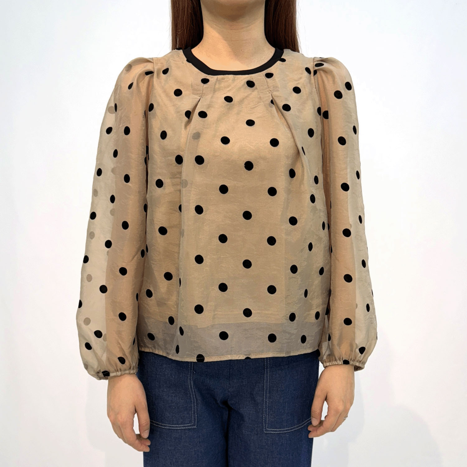 フロッキードットプルオーバー - 画像2