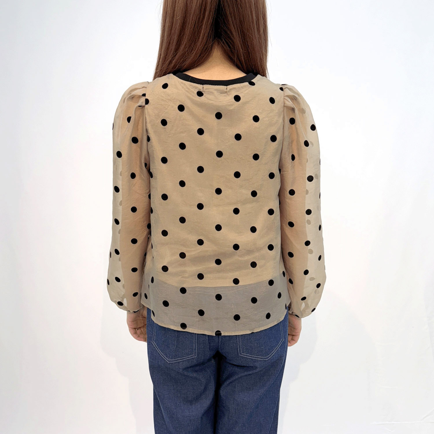 フロッキードットプルオーバー - 画像4