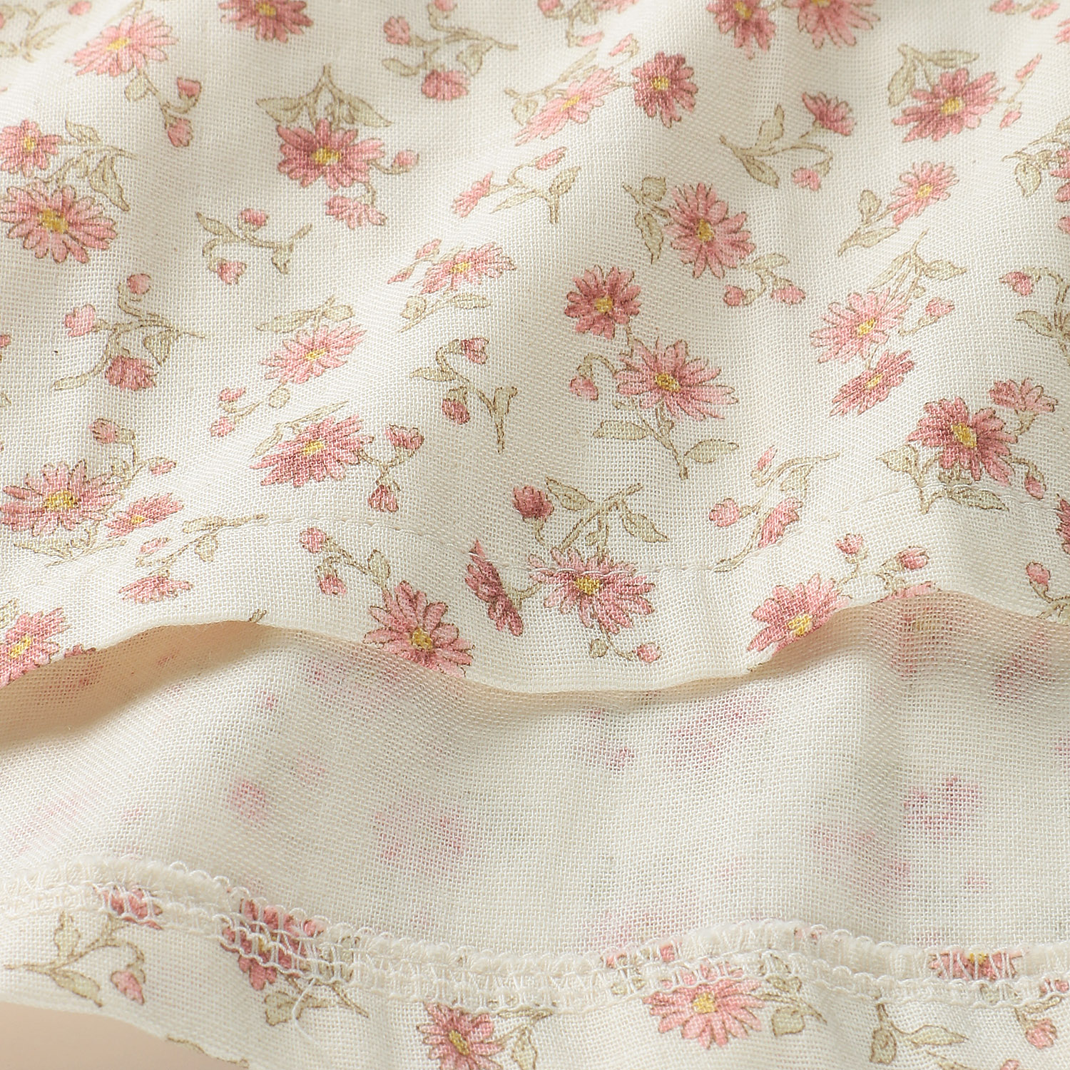 ダブルガーゼ花柄チュニック - 画像4