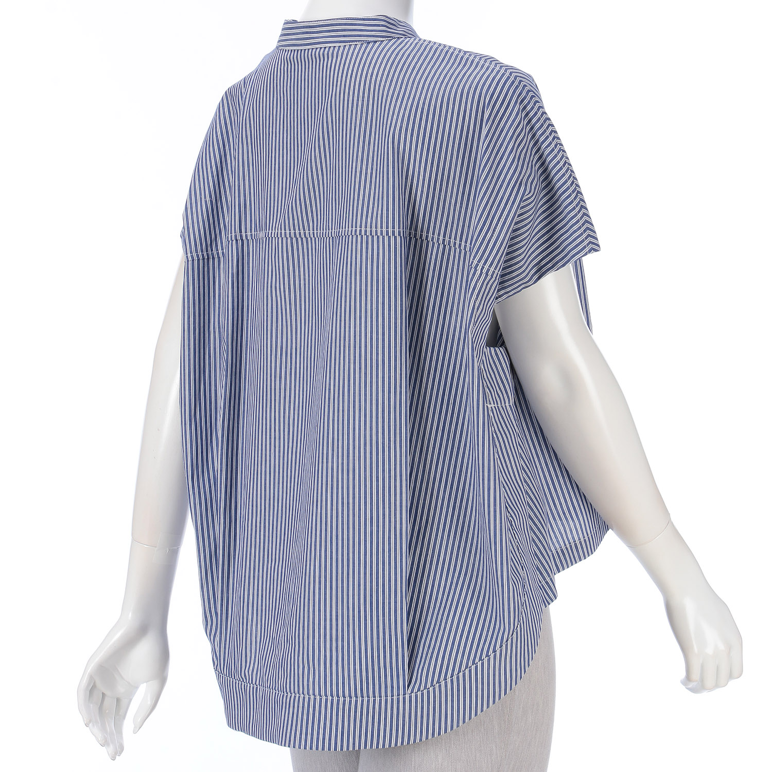 ストライプ柄オーバーブラウス - 画像3