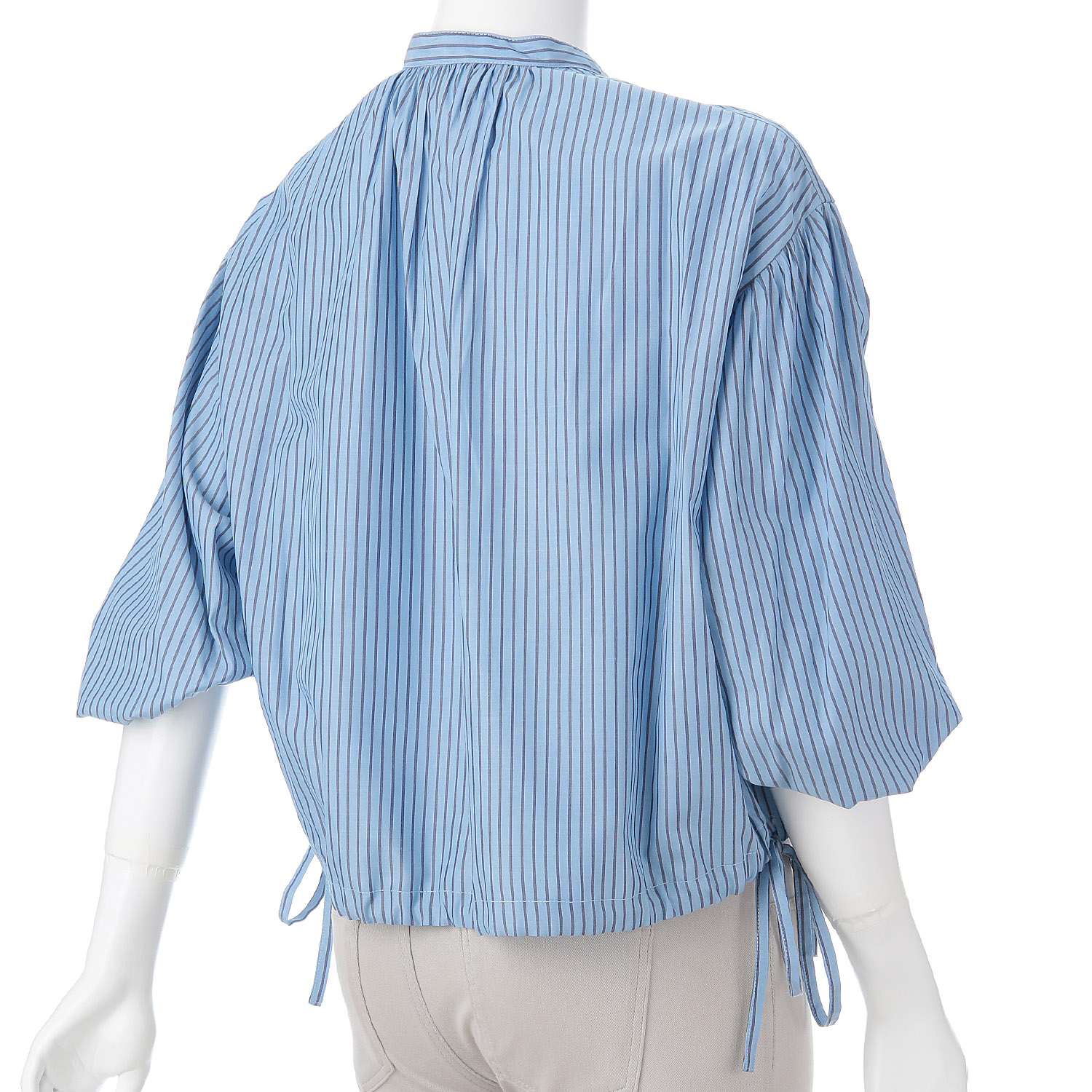 ストライプ柄ブラウス - 画像5