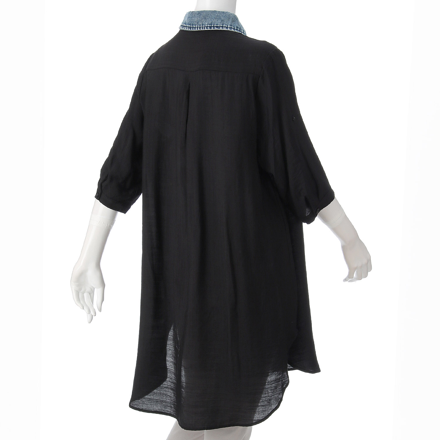 デニムカラーブラウス - 画像4