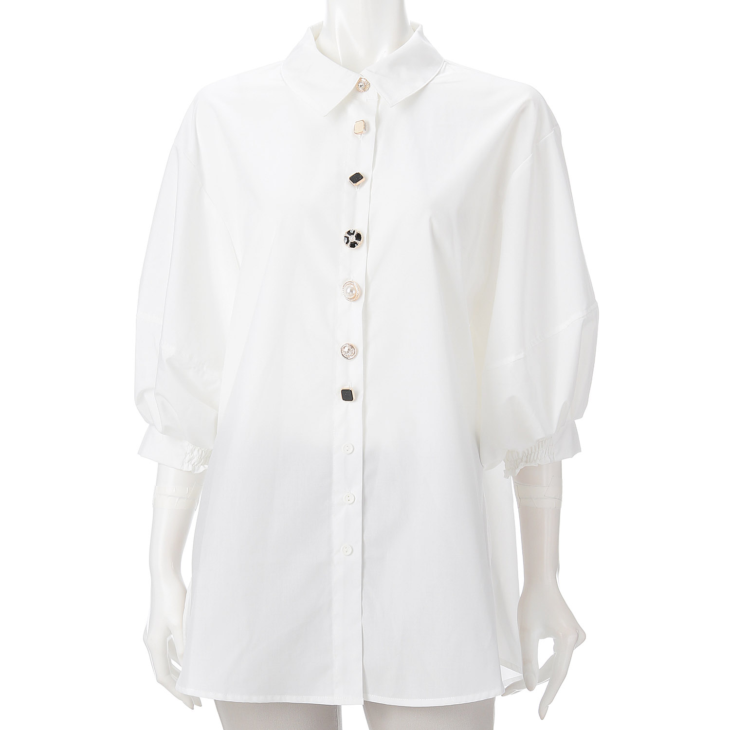 【my life】多釦ブラウス - 画像3