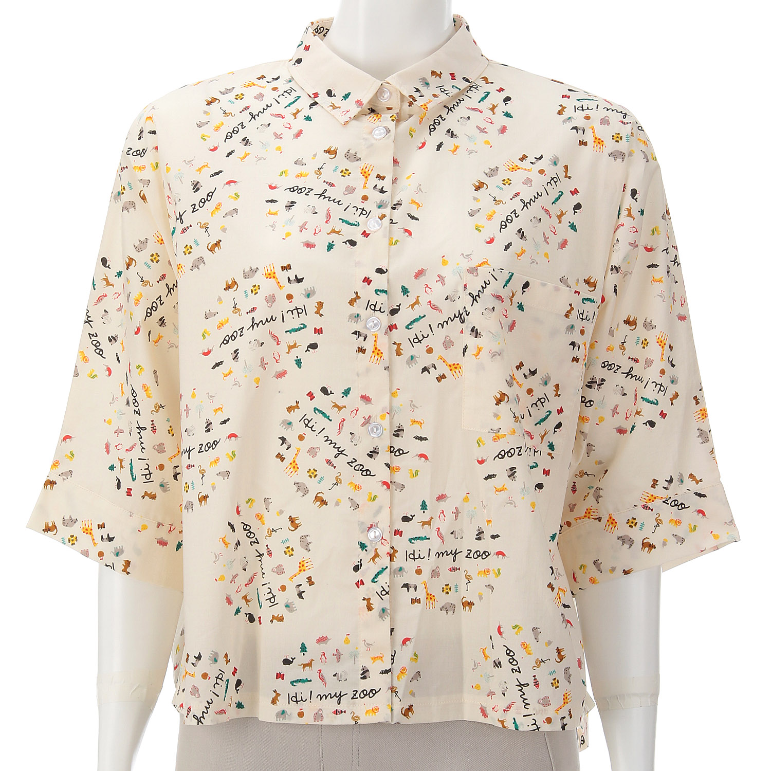 プリントブラウス