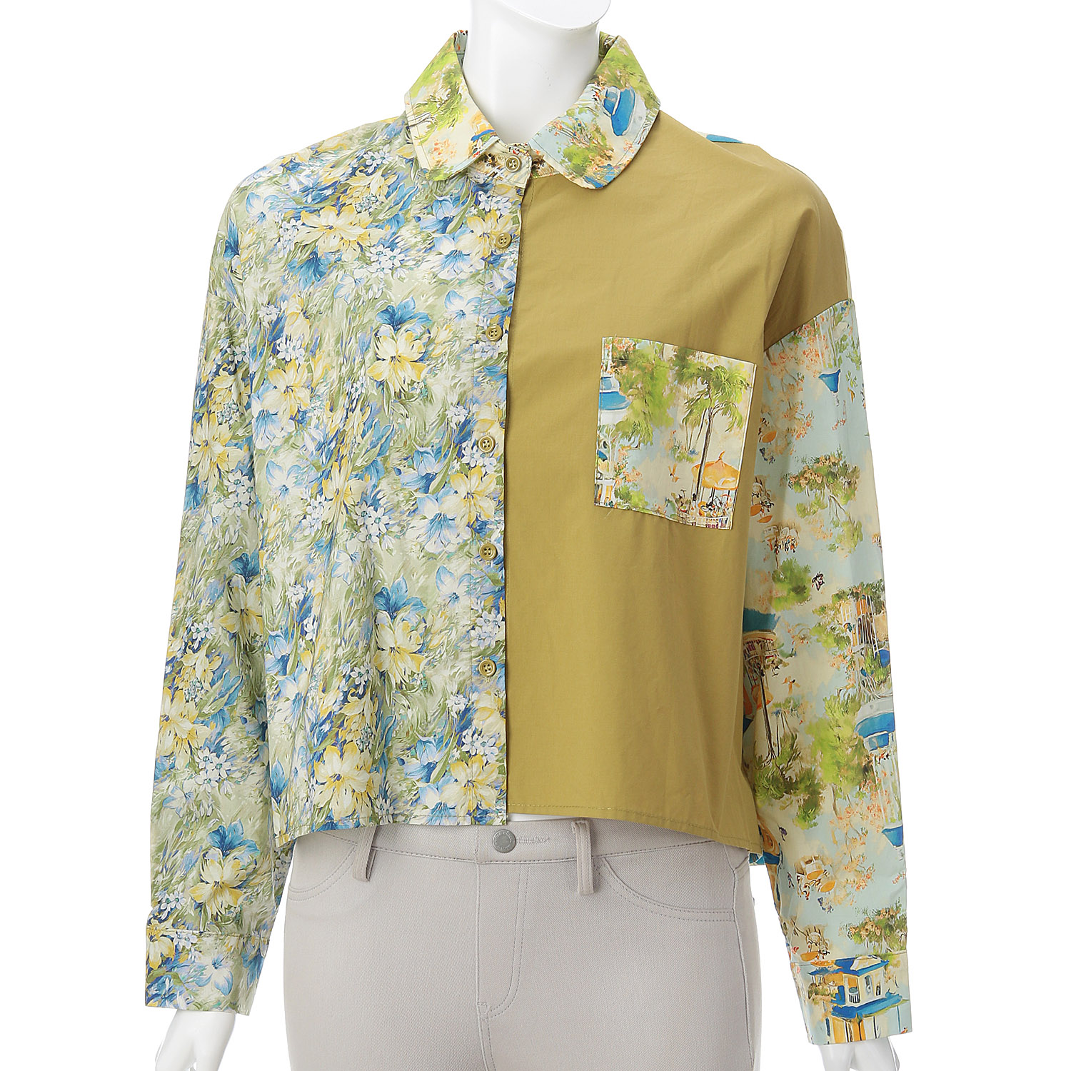 プリント切替ブラウス - 画像4