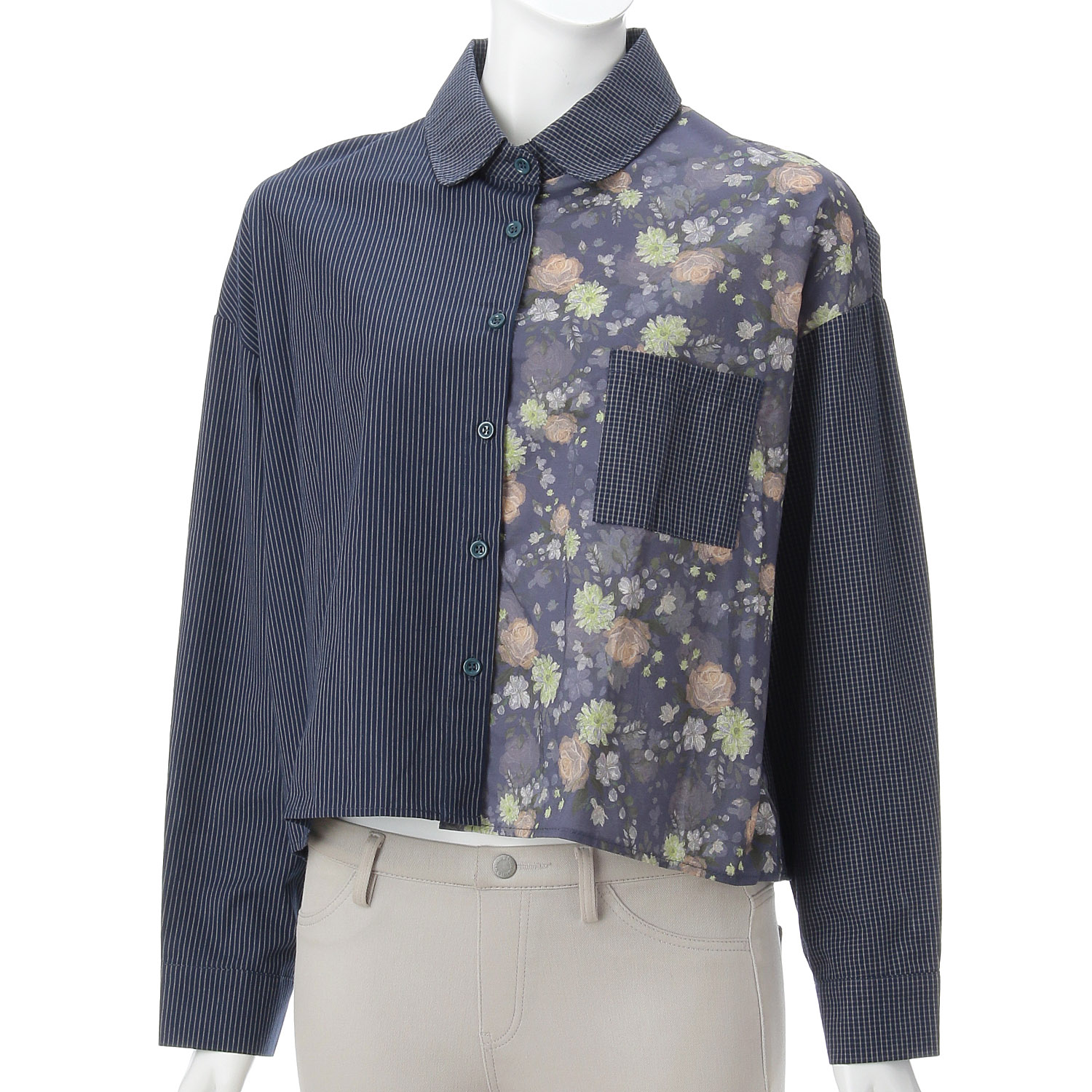 プリント切替ブラウス - 画像7