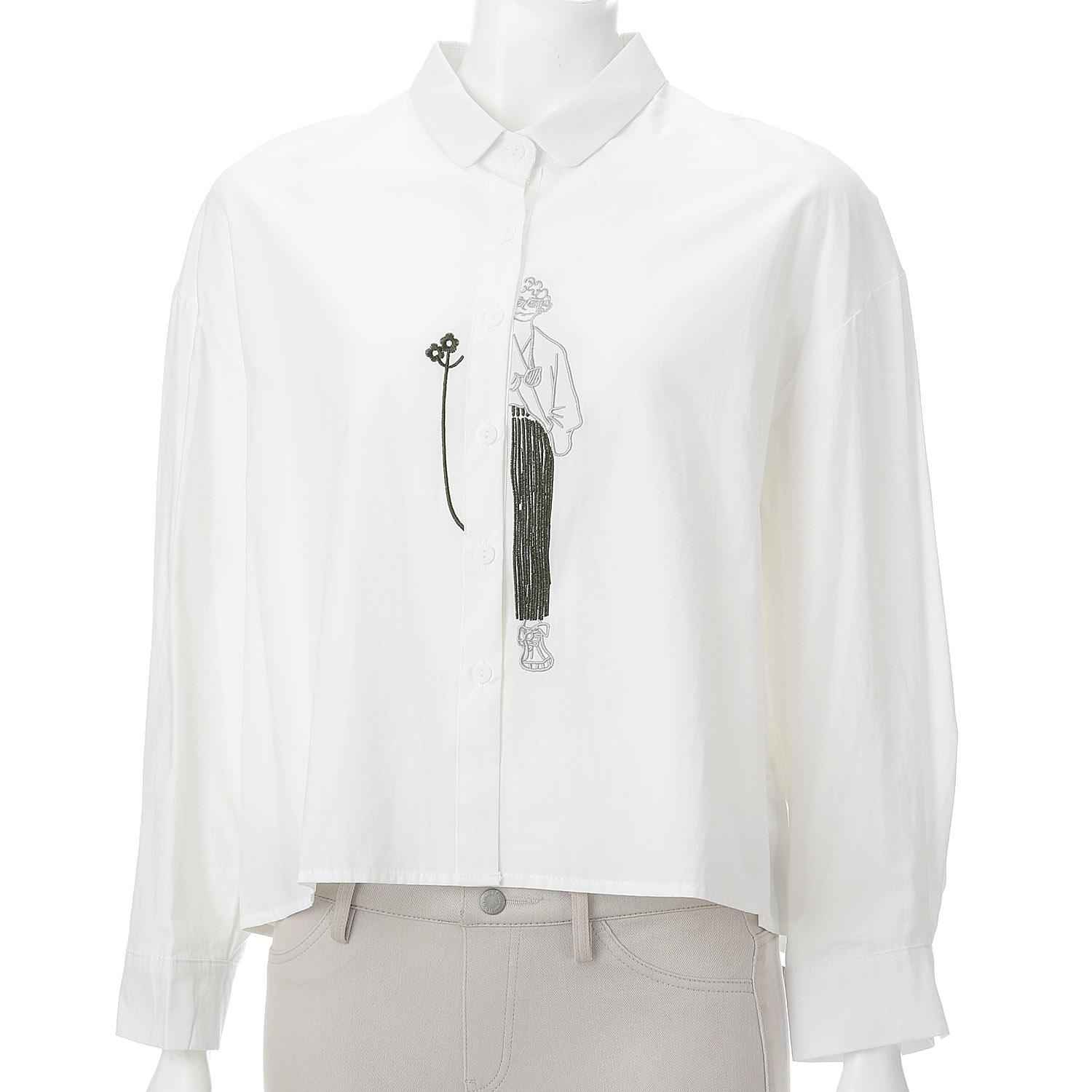 刺繍デザインブラウス - 画像3