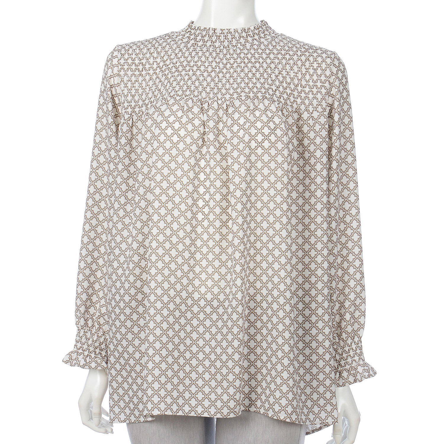 ジョーゼットプリントシャーリングチュニック - 画像1