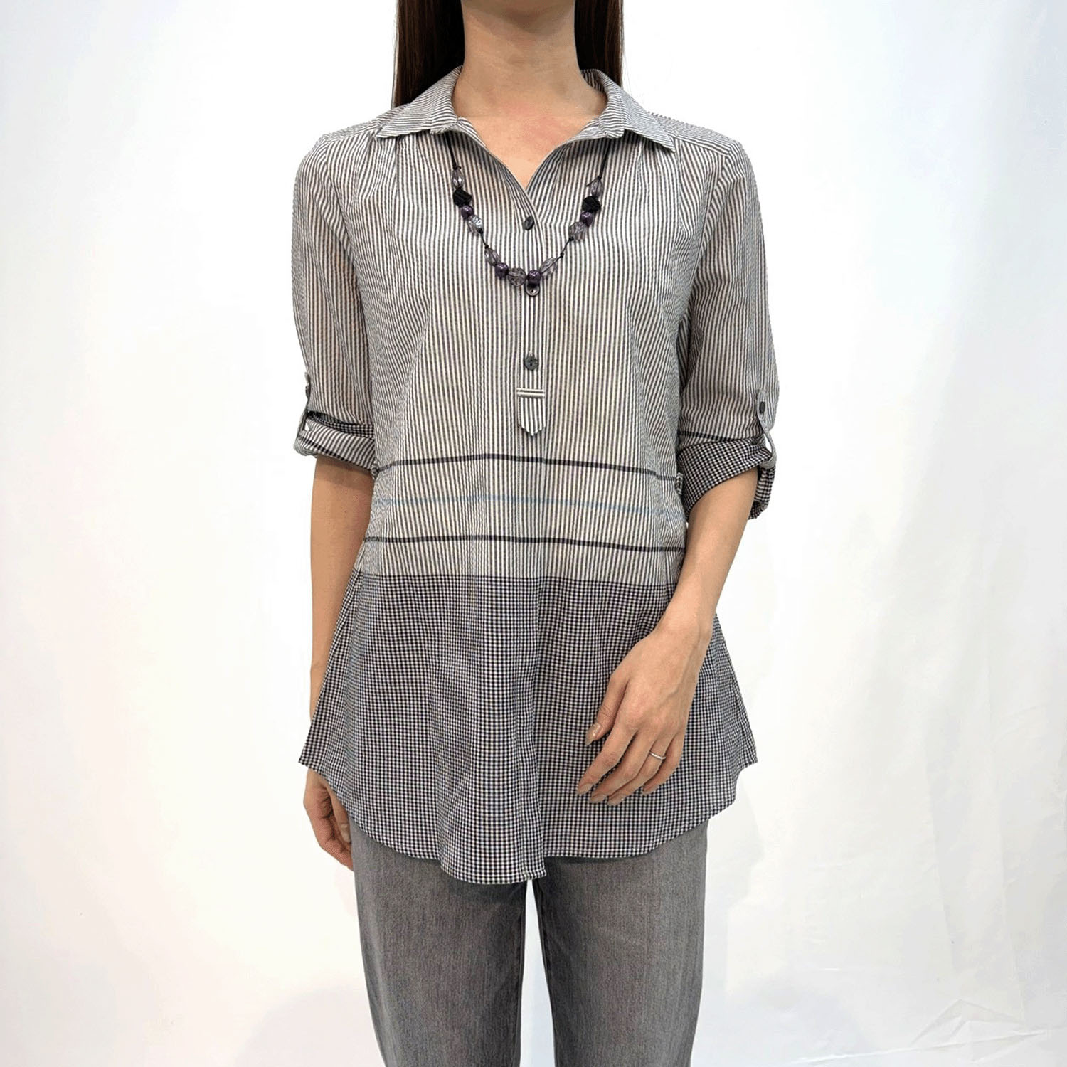 UVパネル柄ネックレス付きチュニック - 画像13