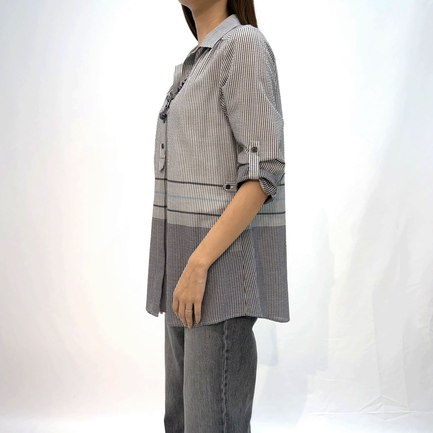 UVパネル柄ネックレス付きチュニック - 画像3