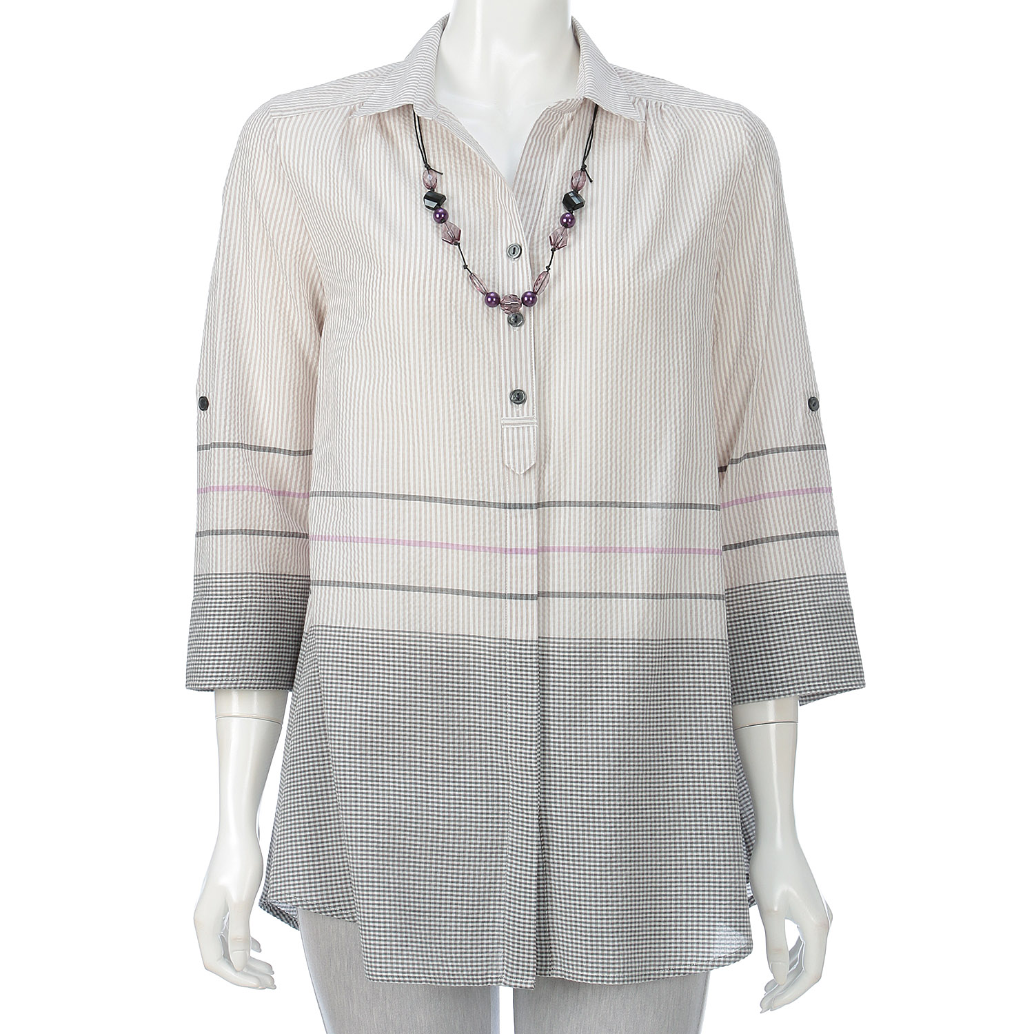 UVパネル柄ネックレス付きチュニック - 画像7