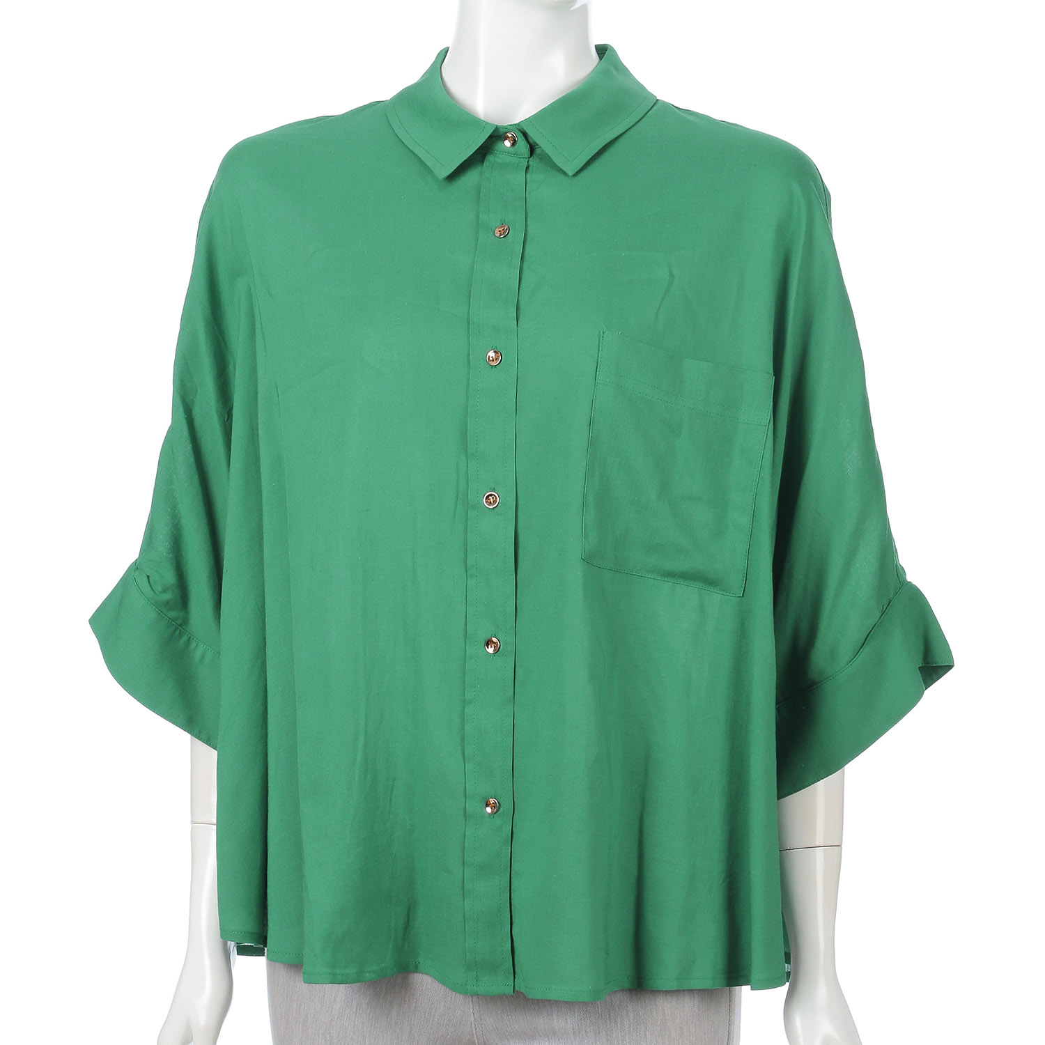 綿麻洗いシャツブラウス - 画像7