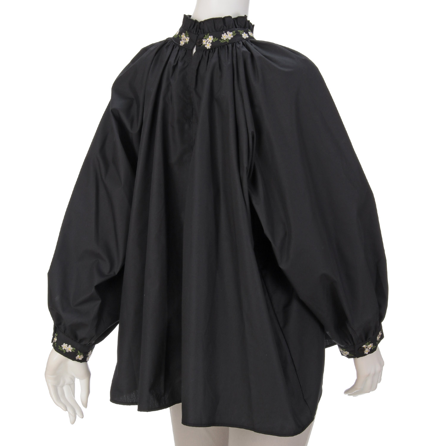 フリルネックギャザーブラウス - 画像4