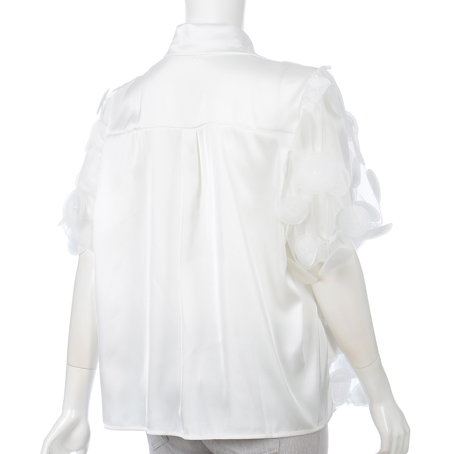 サークルモチーフシアーブラウス - 画像2