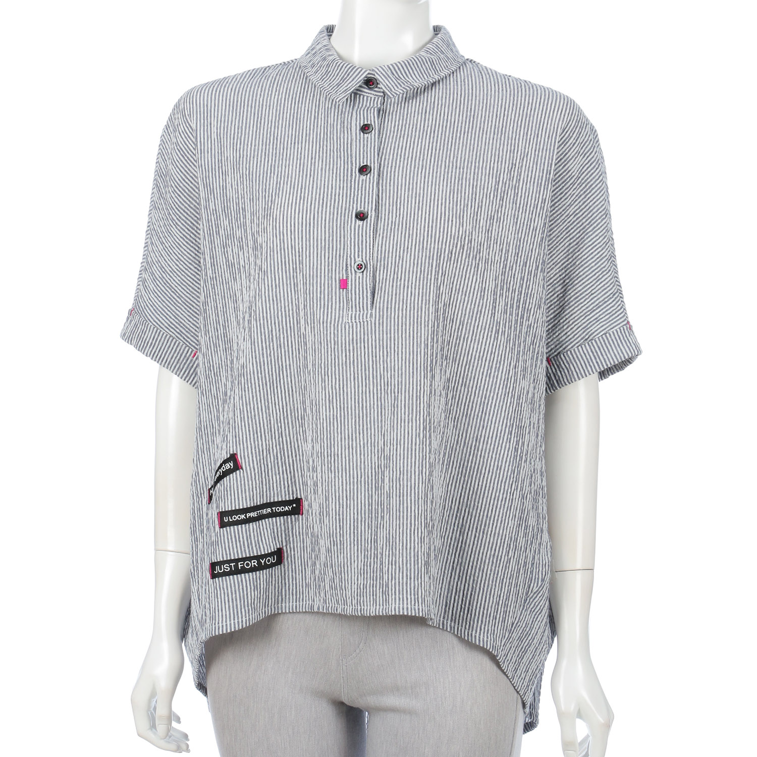 ストライプブラウス