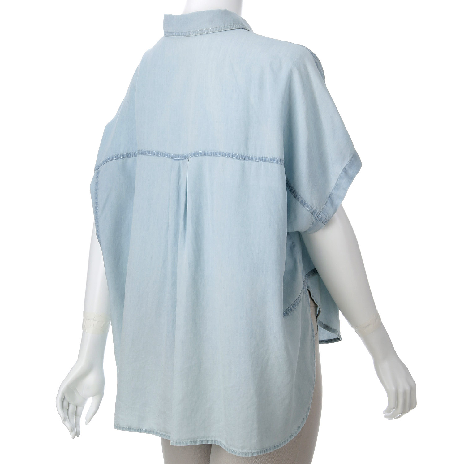 セルロースデニムブラウス - 画像5