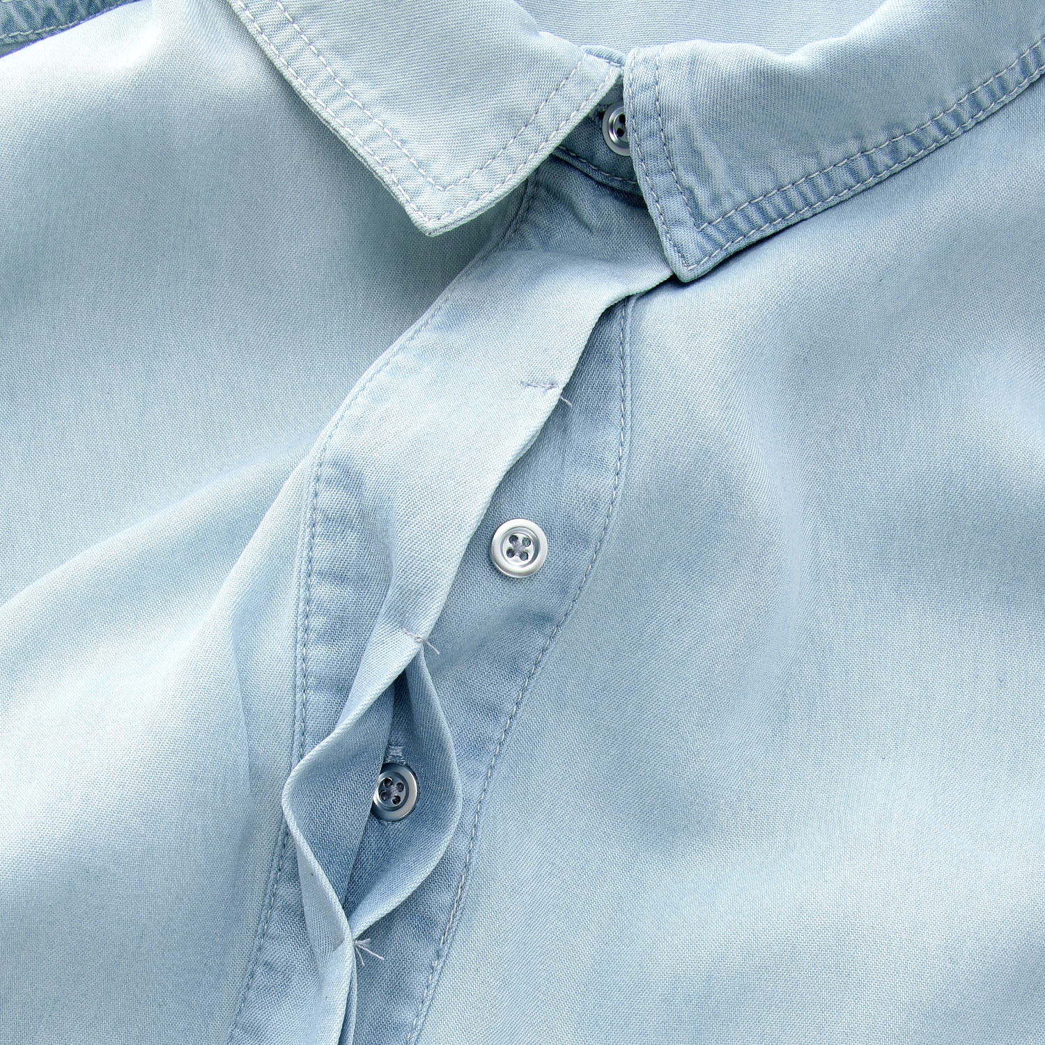 セルロースデニムブラウス - 画像6