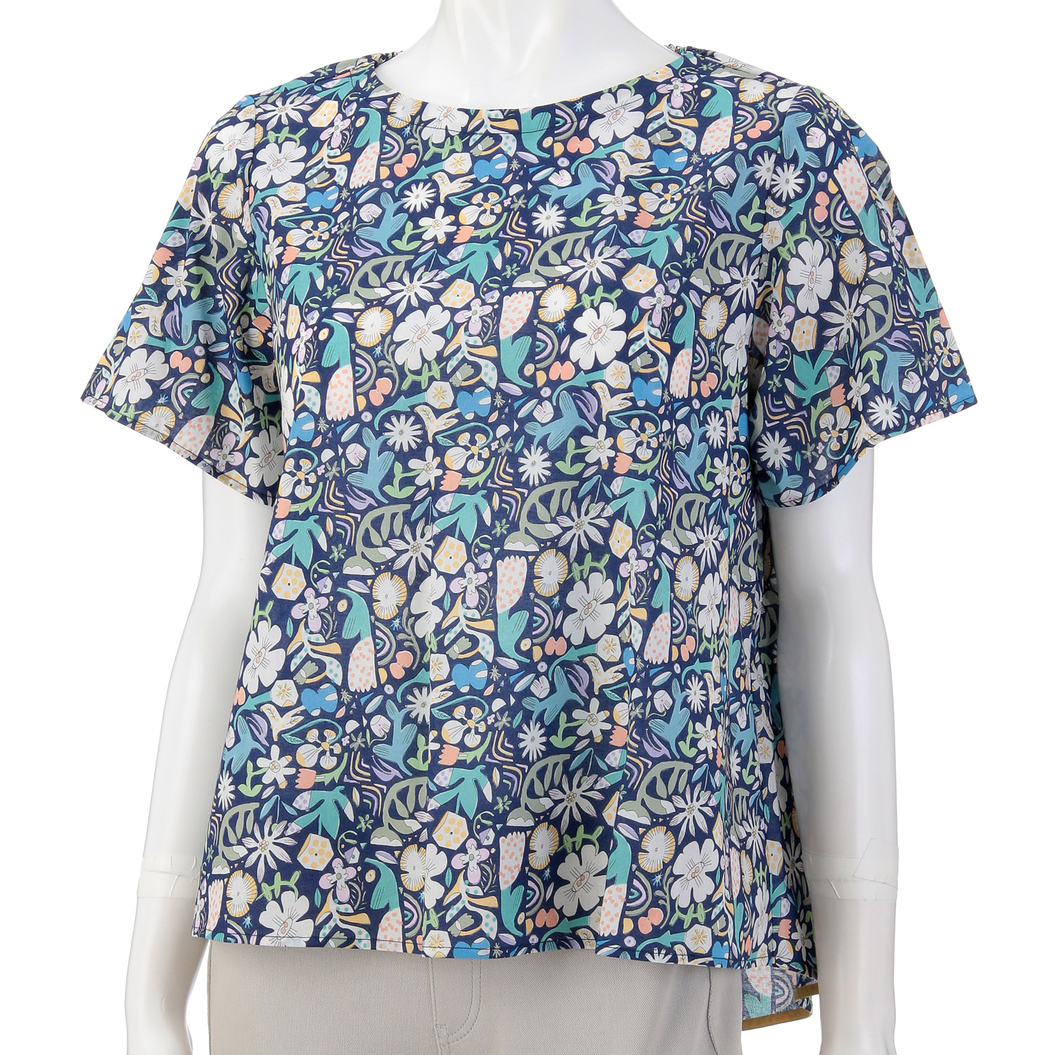 花幾何学柄プルオーバ－ - 画像7