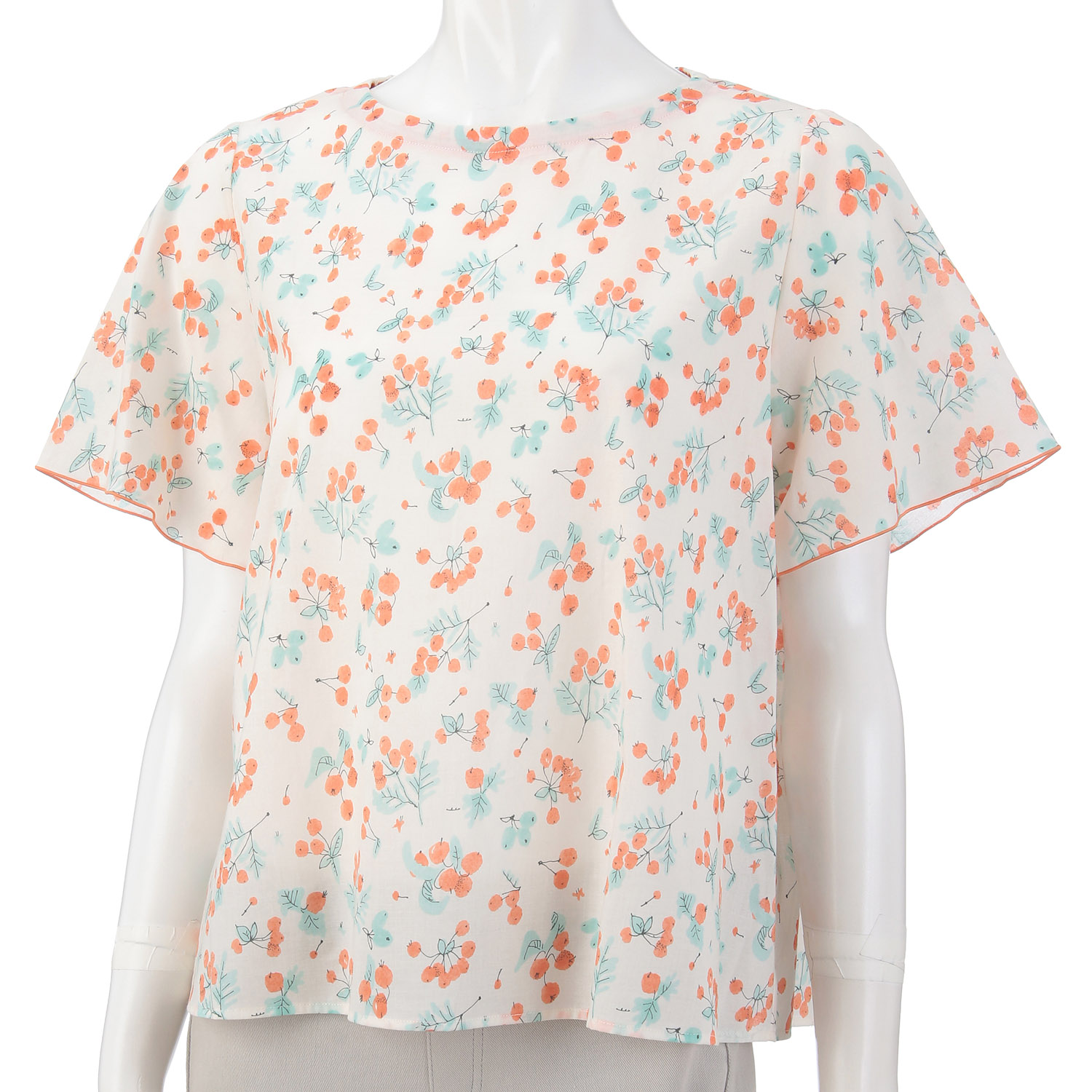 木の実柄ブラウス - 画像3