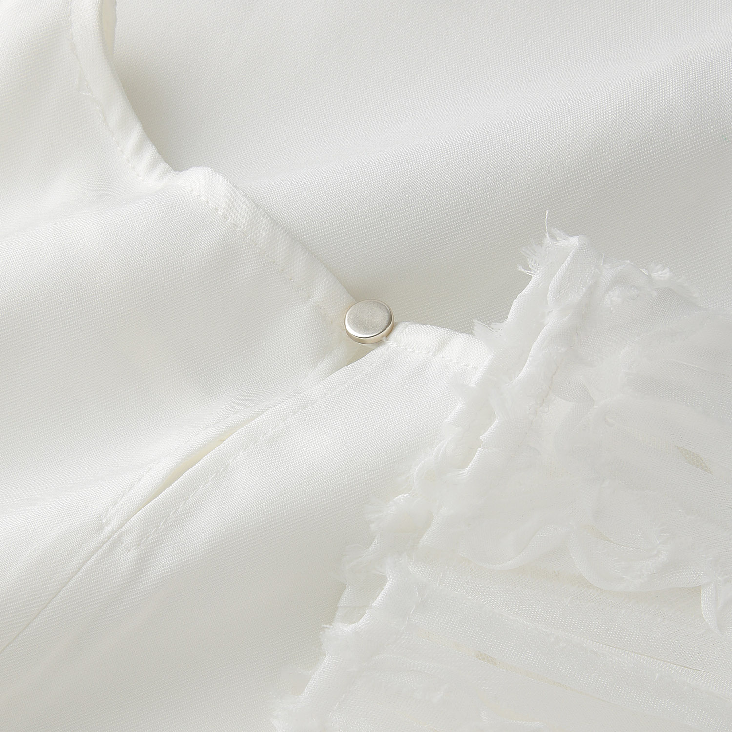 異素材切替スリーブブラウス - 画像6