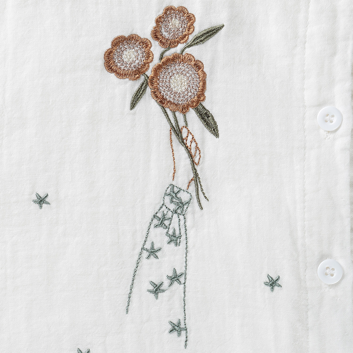 MAKITO ダブルガーゼ刺しゅうブラウス - 画像5