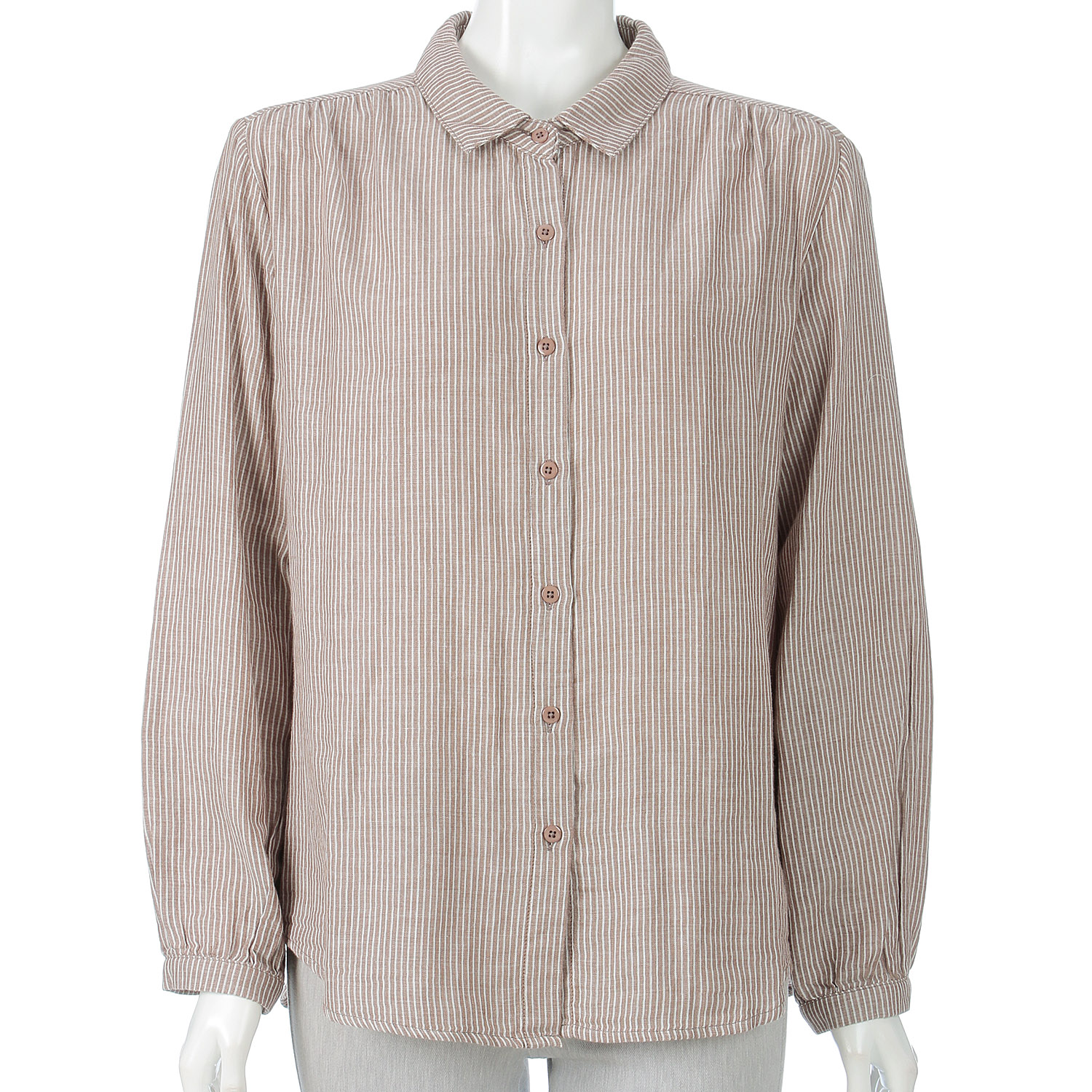 MAKITO ダブルガーゼストライプブラウス - 画像2