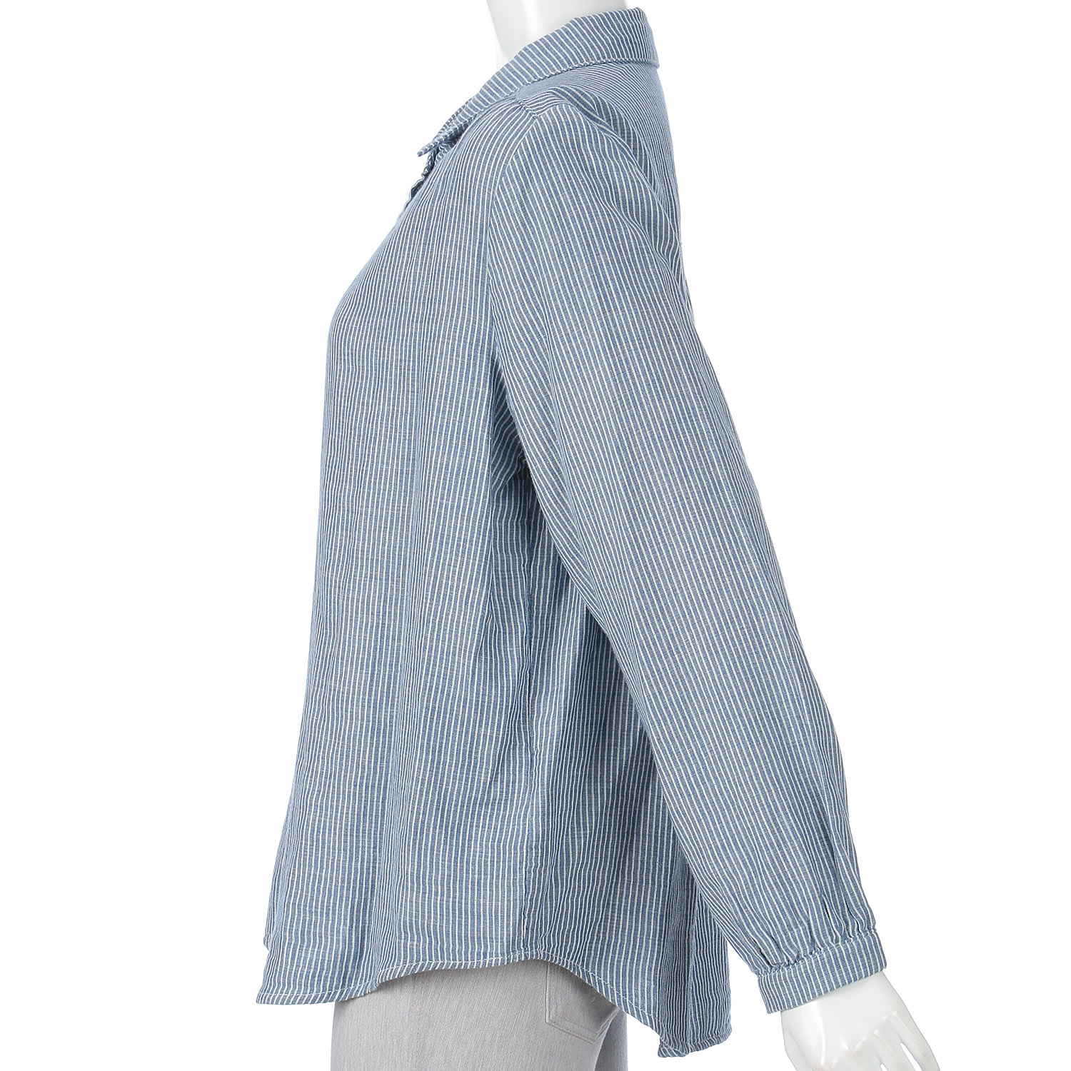 MAKITO ダブルガーゼストライプブラウス - 画像4