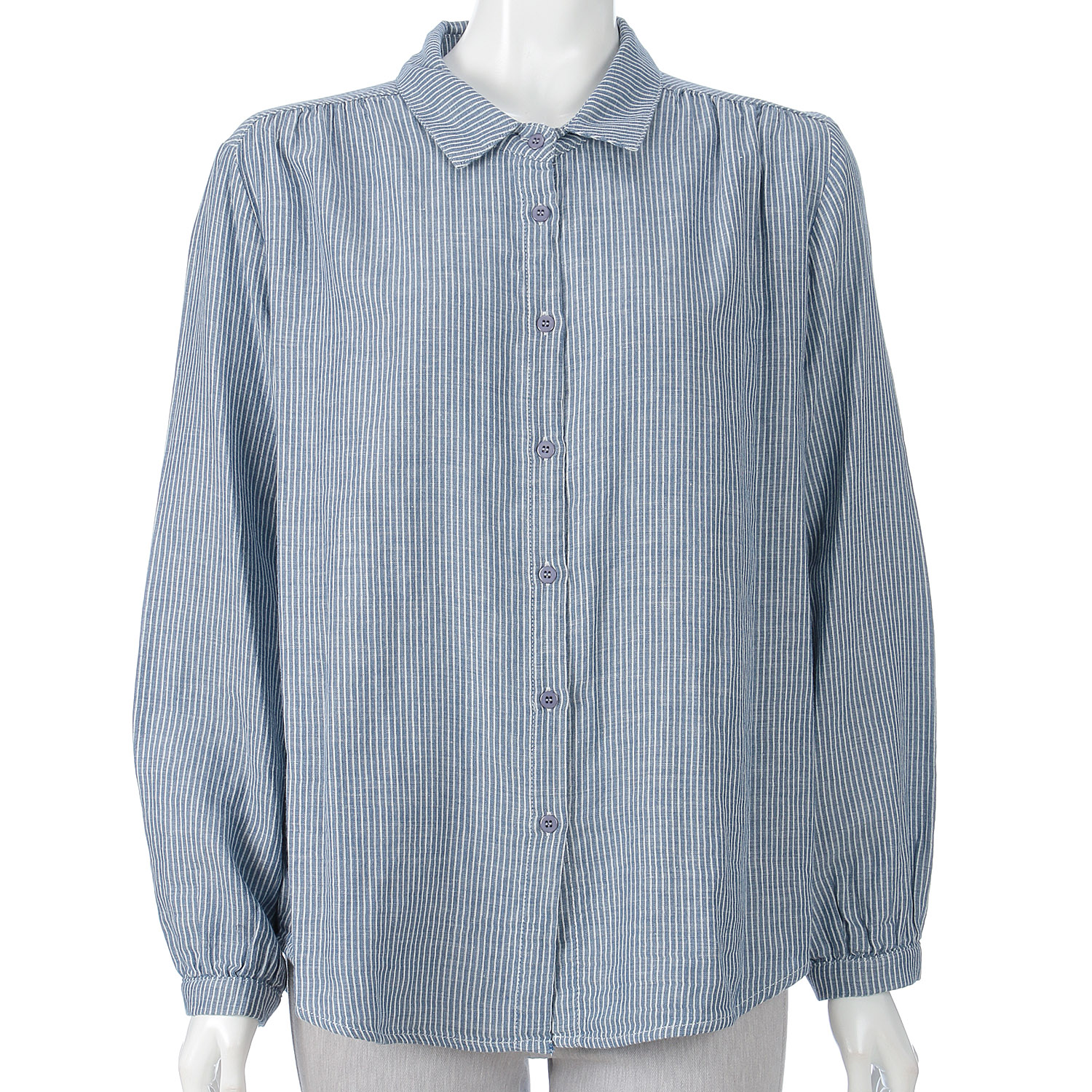 MAKITO ダブルガーゼストライプブラウス - 画像1