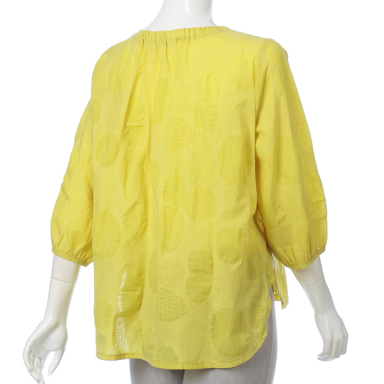 綿水玉塩縮チュニック - 画像5