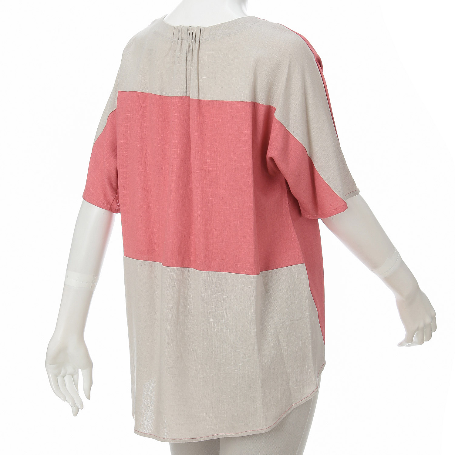 レーヨン混配色チュニック - 画像5