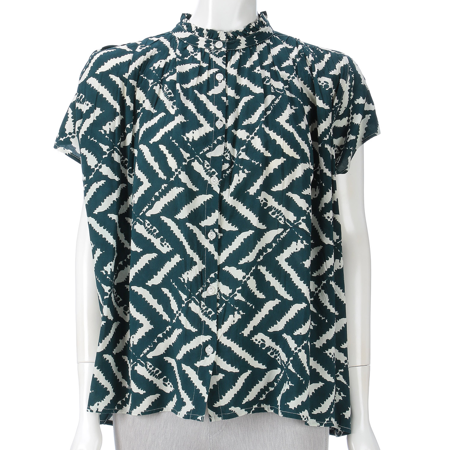 プリントブラウス - 画像1