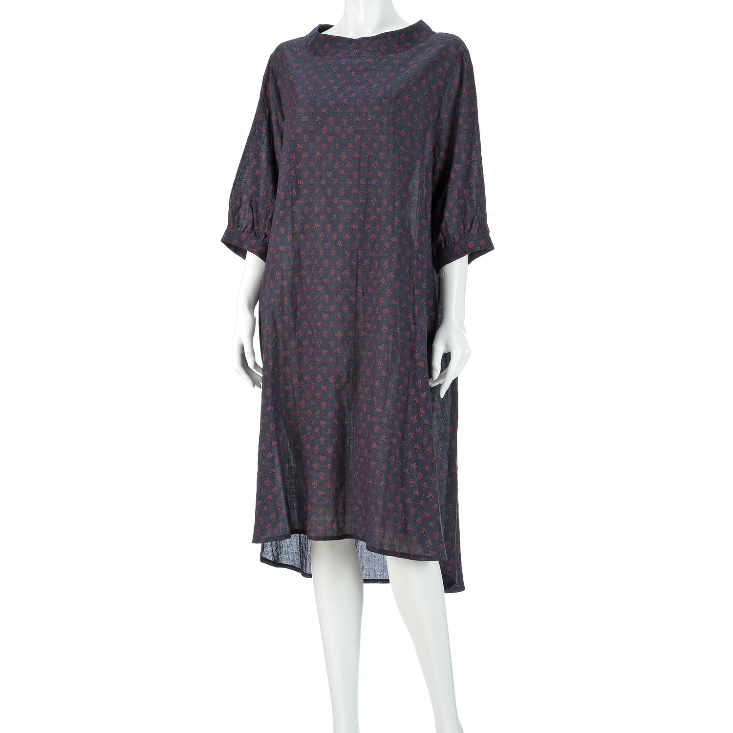 綿レーヨンプリントワンピース - 画像7