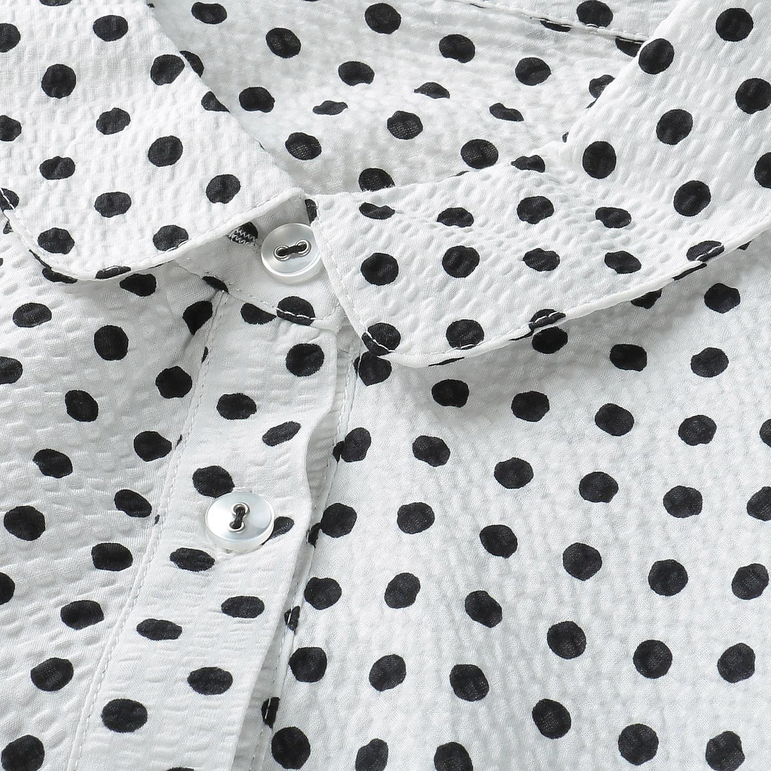 塩縮水玉ブラウス - 画像5