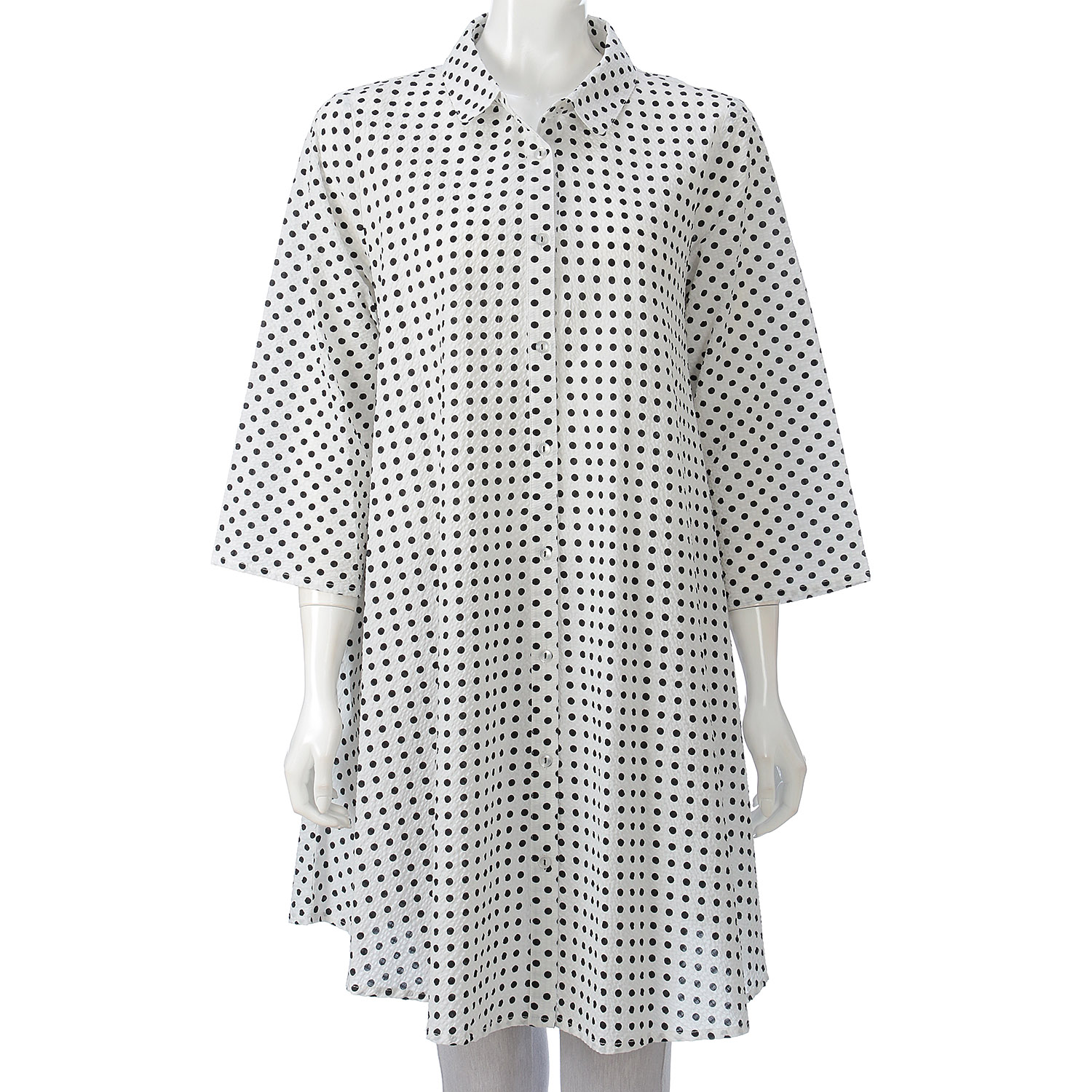 塩縮水玉ブラウス - 画像1