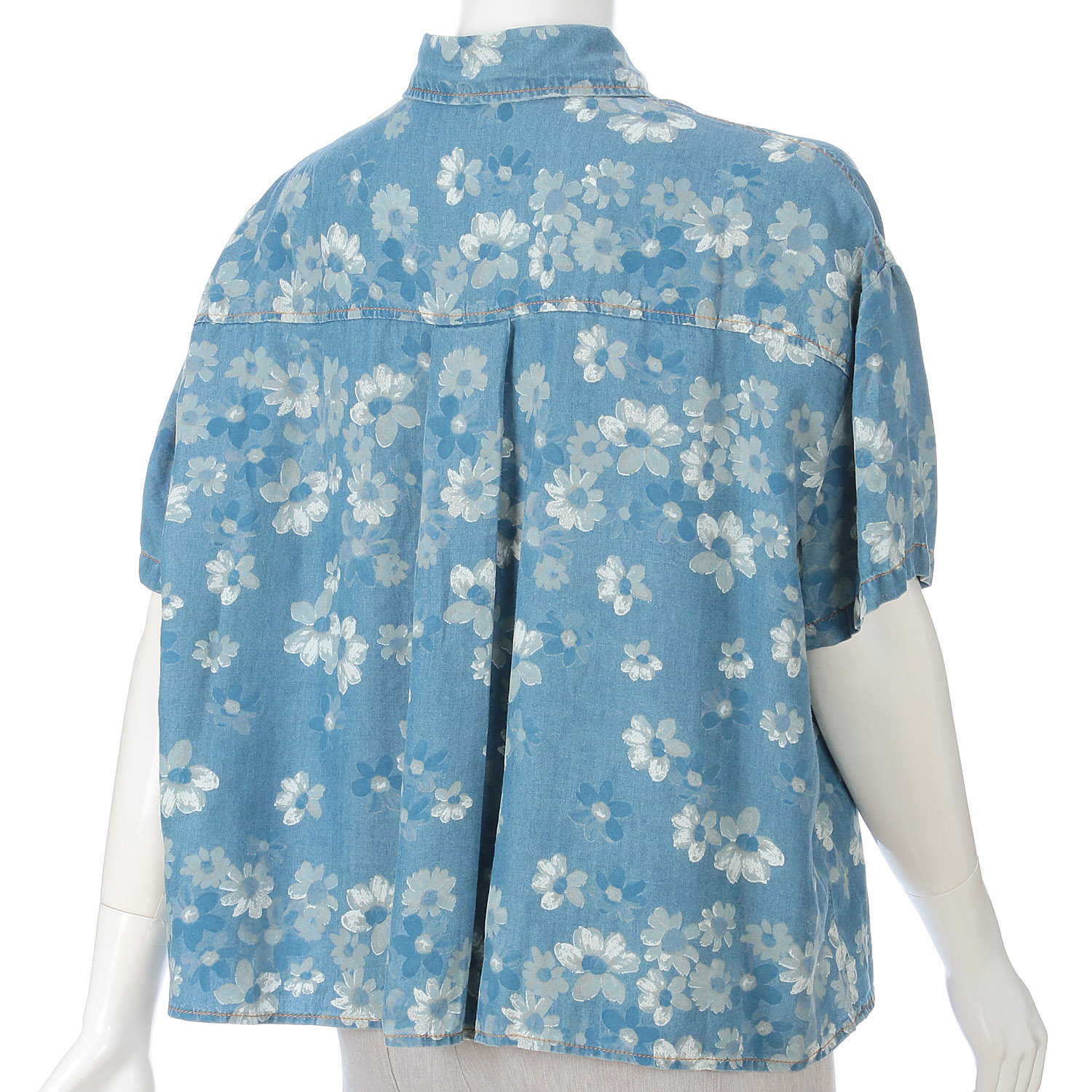 KhakiKoji フローラルドロップショルダーシャツ - 画像2