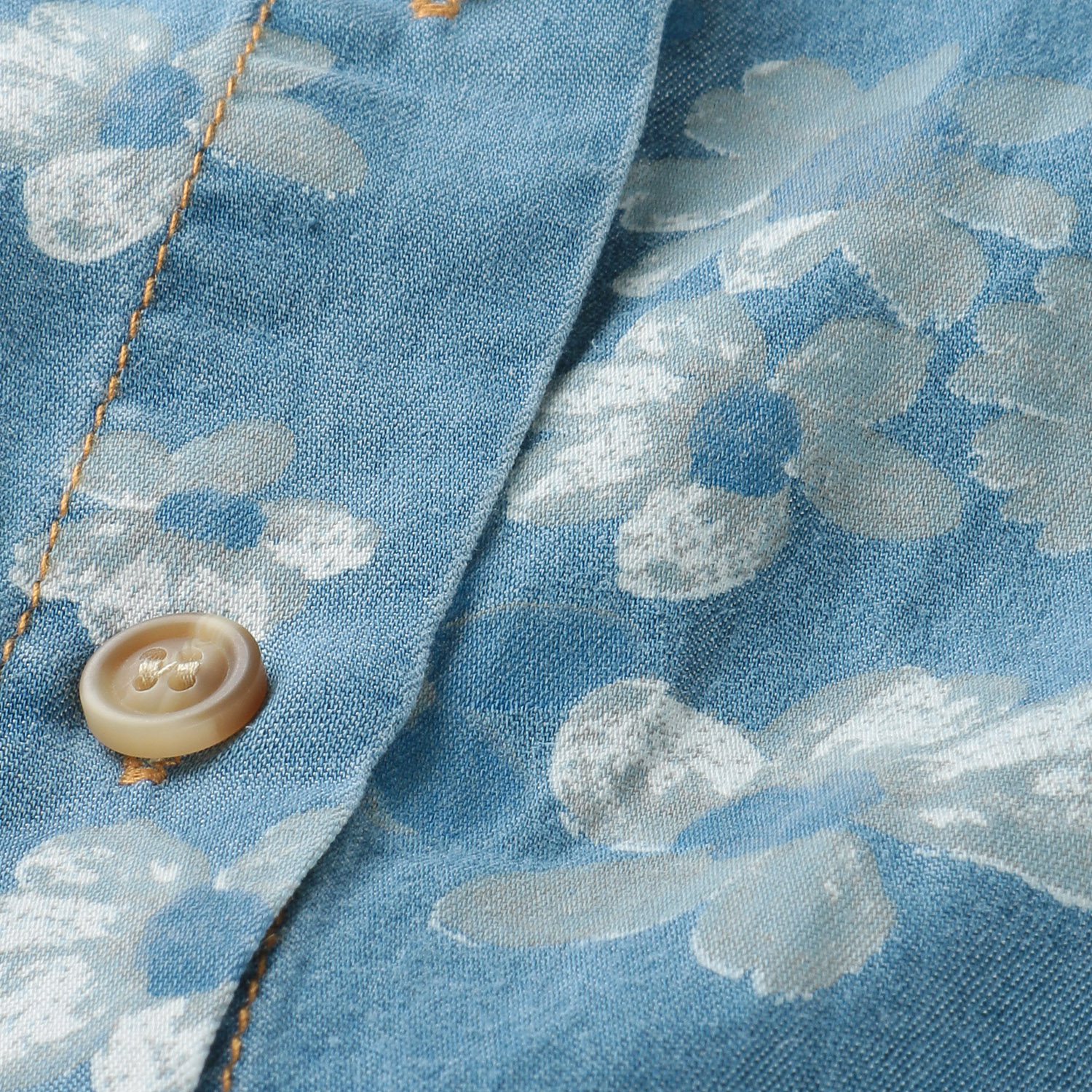 KhakiKoji フローラルドロップショルダーシャツ - 画像3