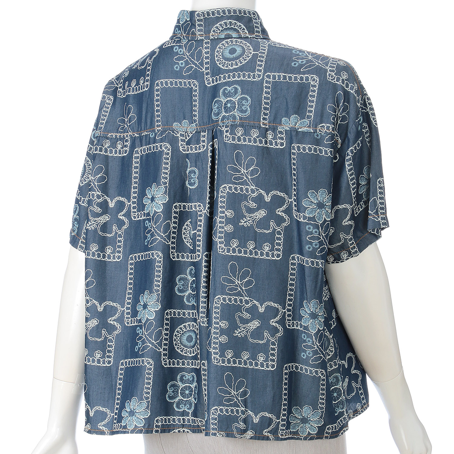 KhakiKoji ボタニカル刺繍調シャツ - 画像4