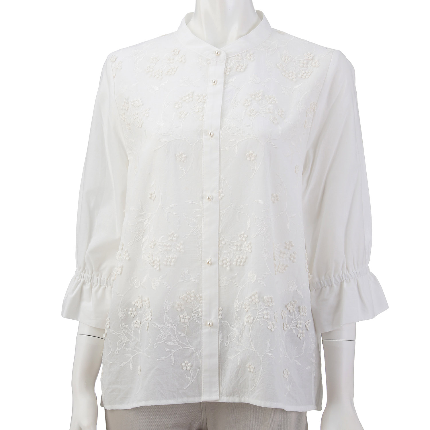 3D刺繍ブラウス - 画像2