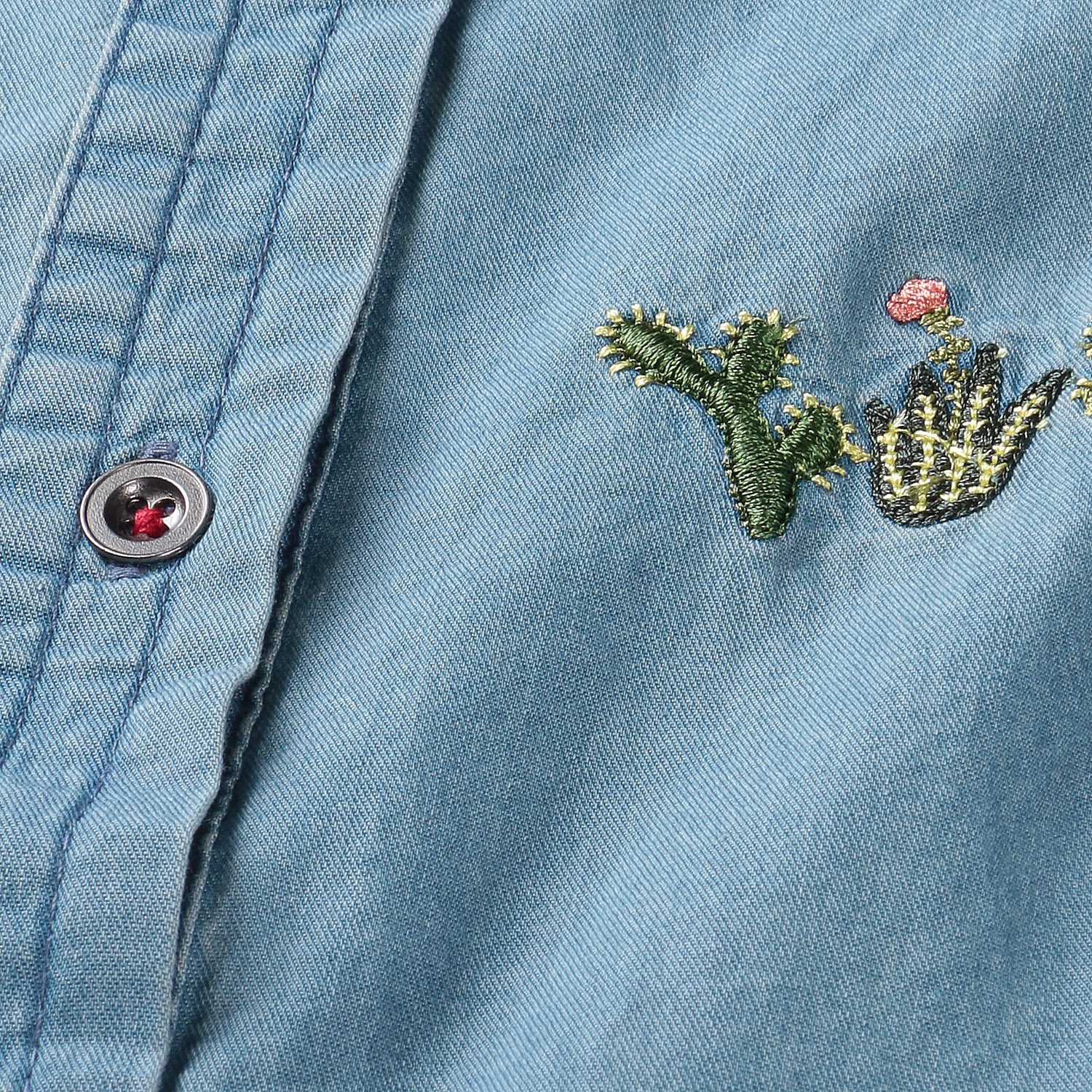 デニム刺繍BL（サボテン柄） - 画像4