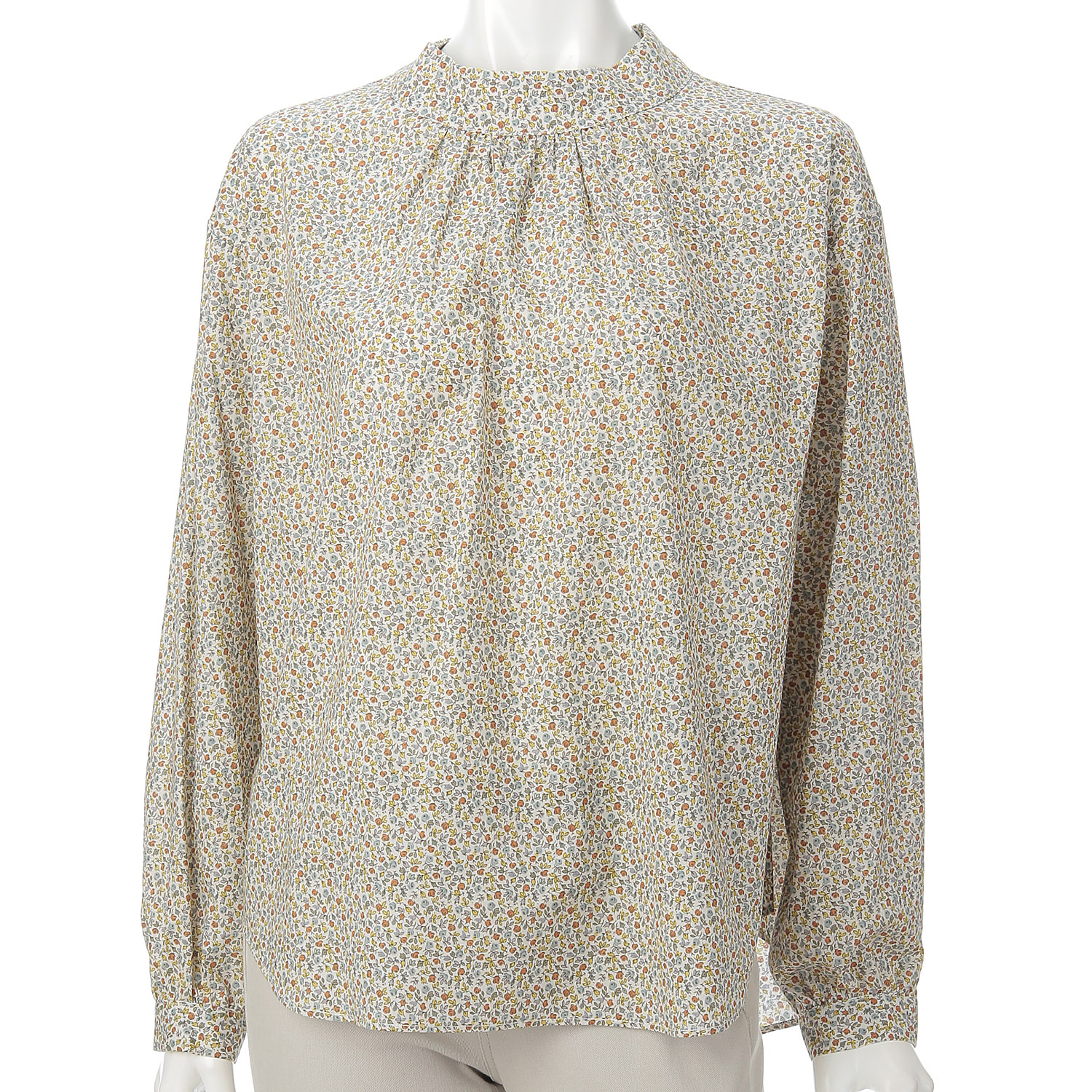 小花柄プリントかぶりブラウス - 画像4