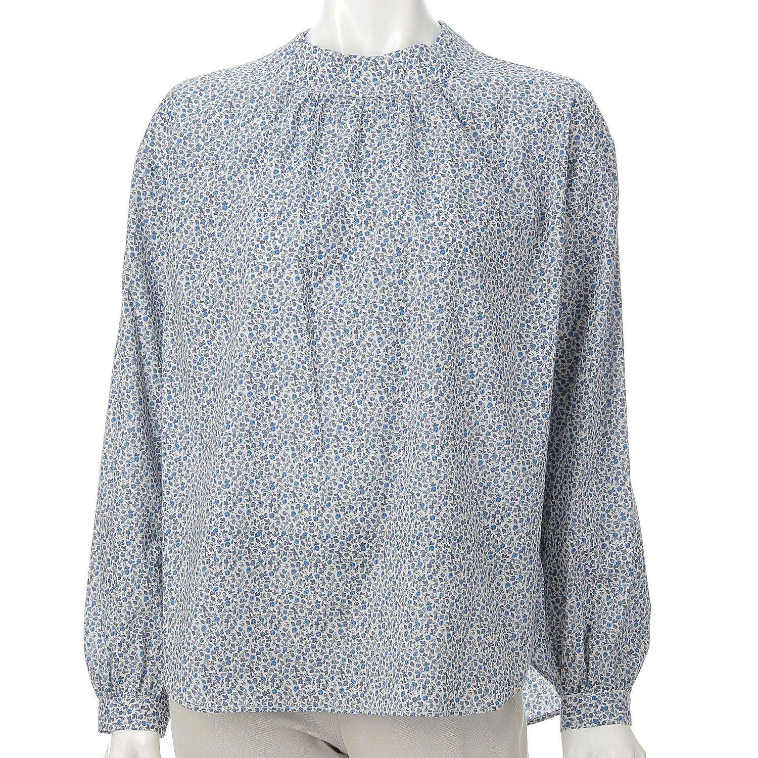 小花柄プリントかぶりブラウス - 画像5