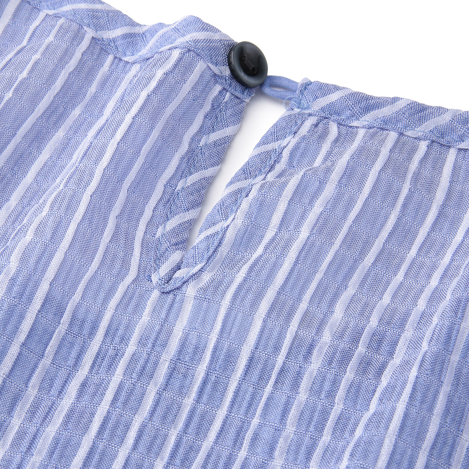 シャーリングストライプ切替チュニック - 画像7