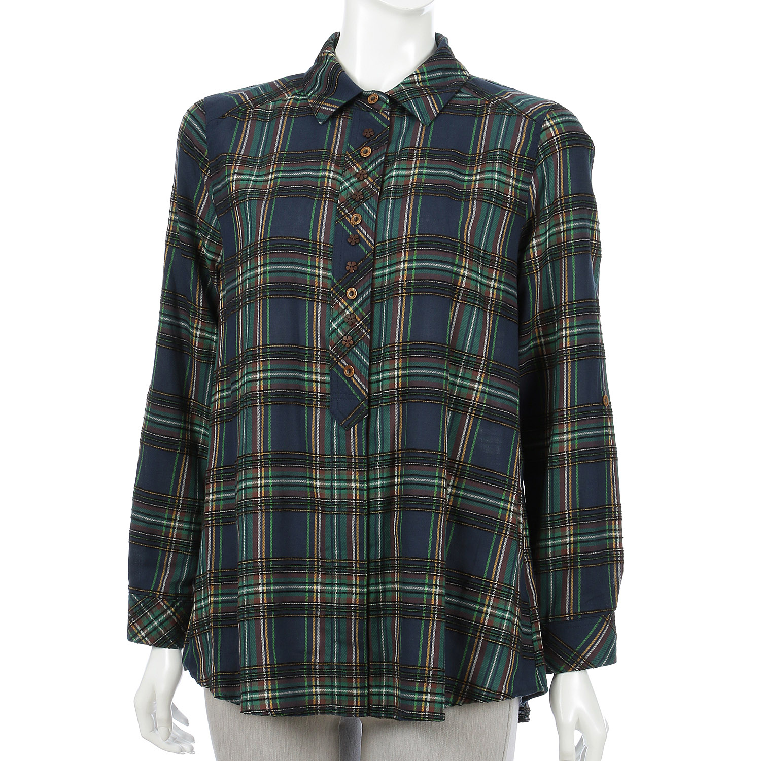 モールチェックブラウス - 画像7